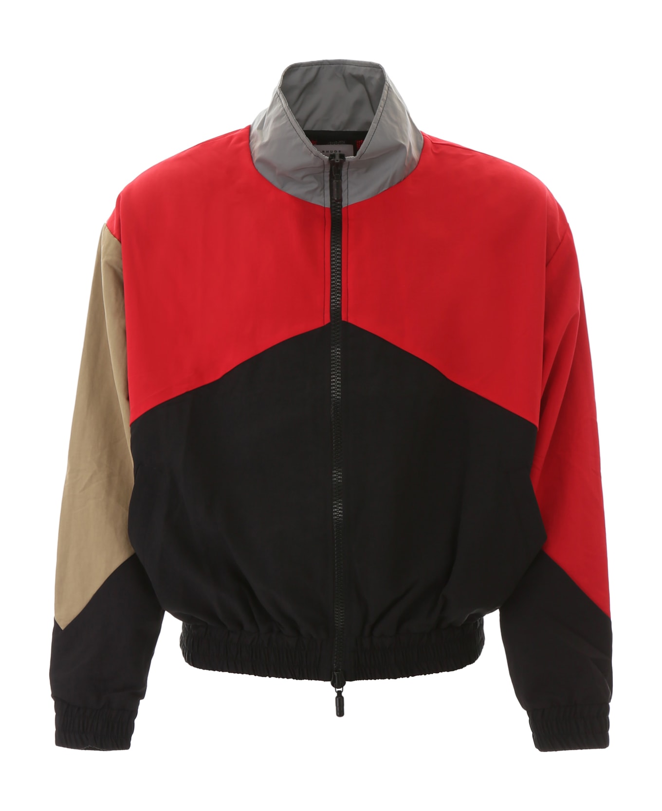 Rhude Color Block Flight Jacket - RED (Red)