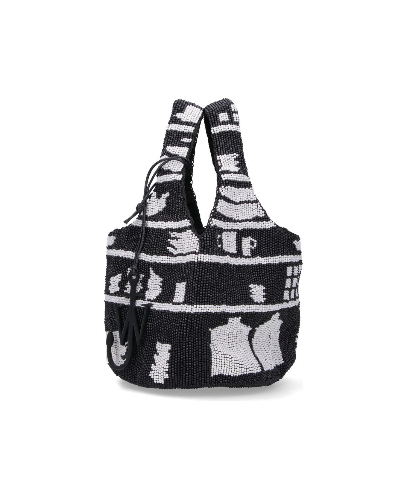 J.W. Anderson Beads Mini Bag - White/Black