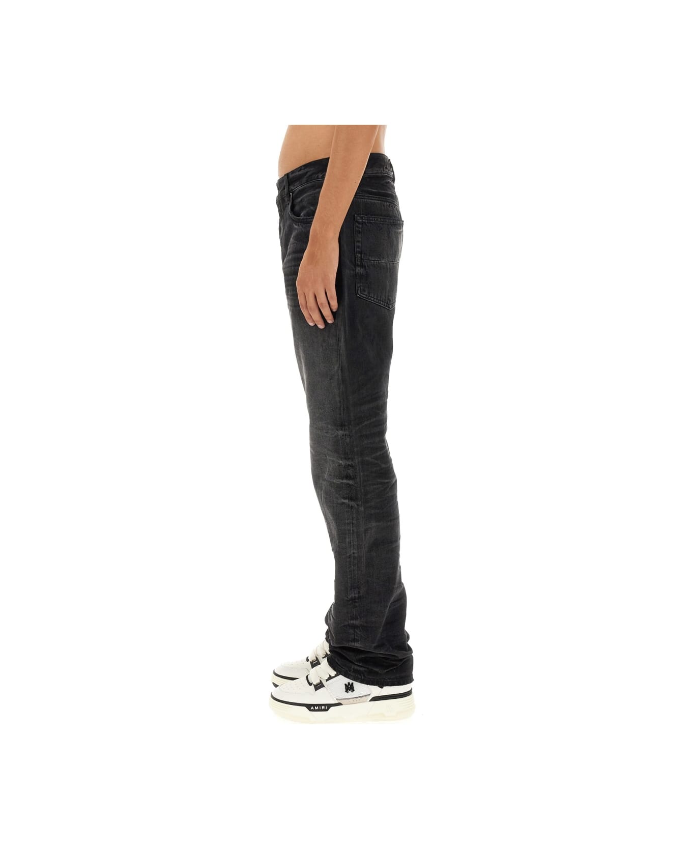AMIRI Straight Fit Stack Jeans - BLACK