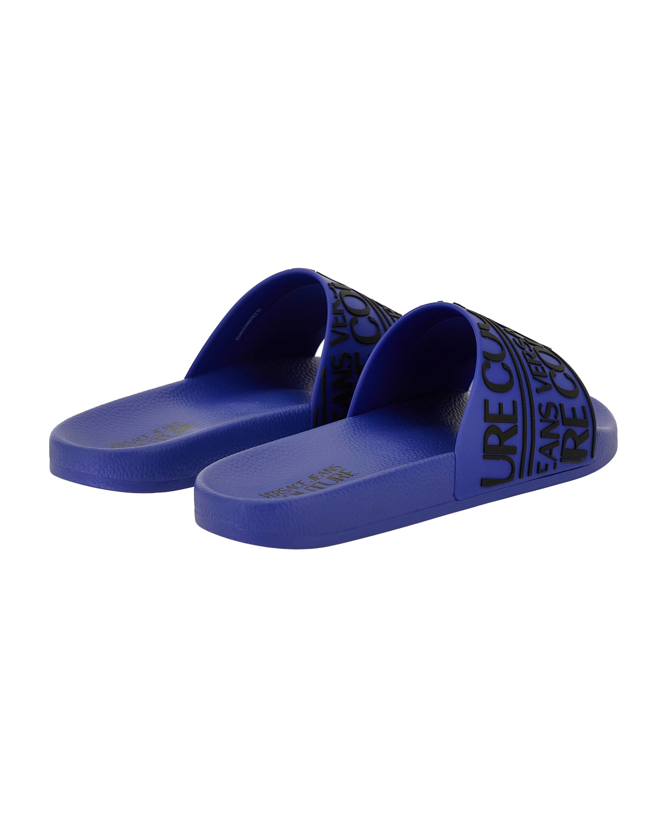 Versace Jeans Couture Pool Slides - Blue