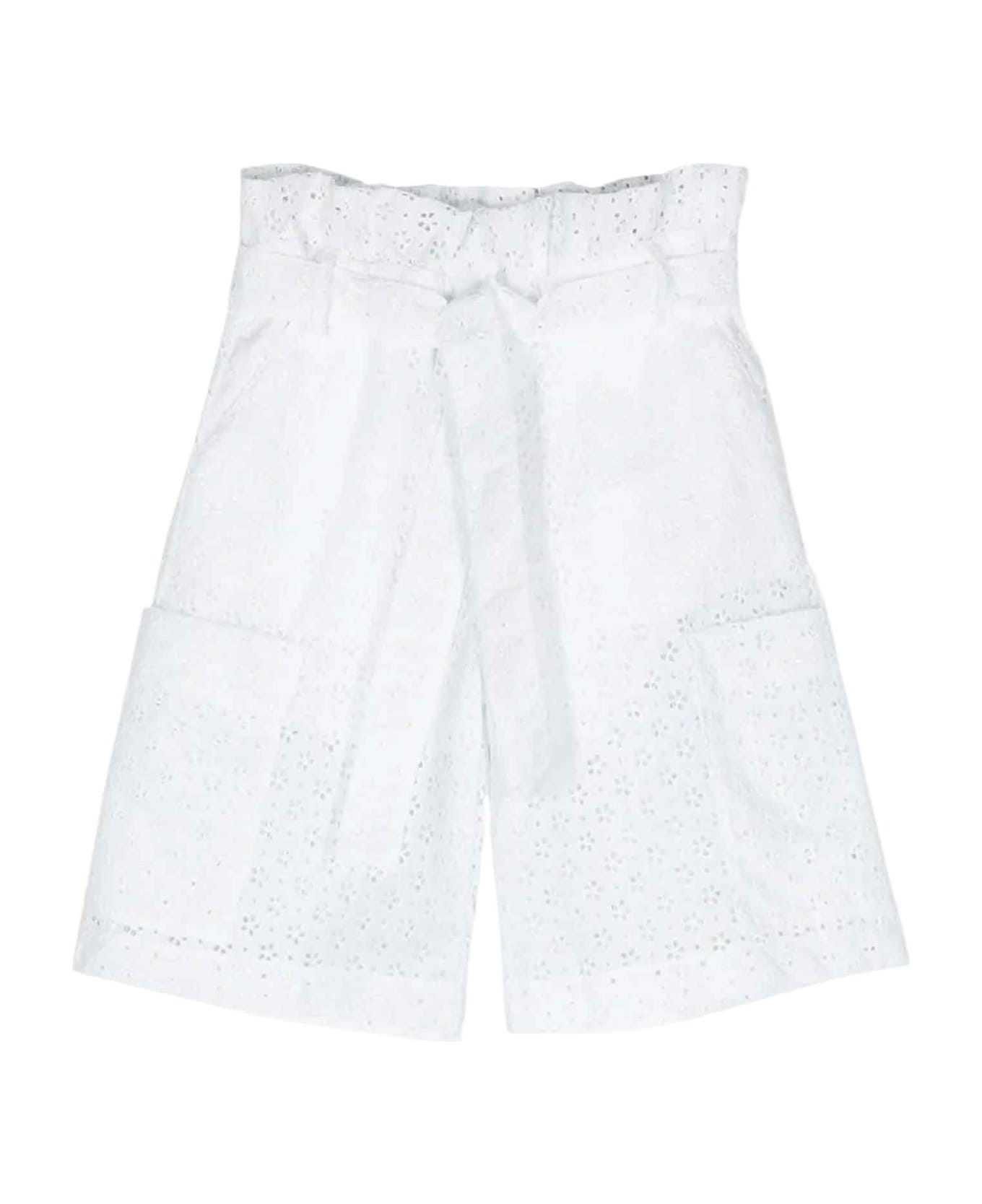 Philosophy di Lorenzo Serafini Kids White Shorts Girl - Bianco