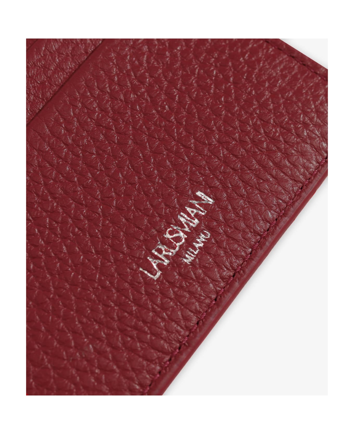 Larusmiani Card Holder Value Wallet - DarkRed
