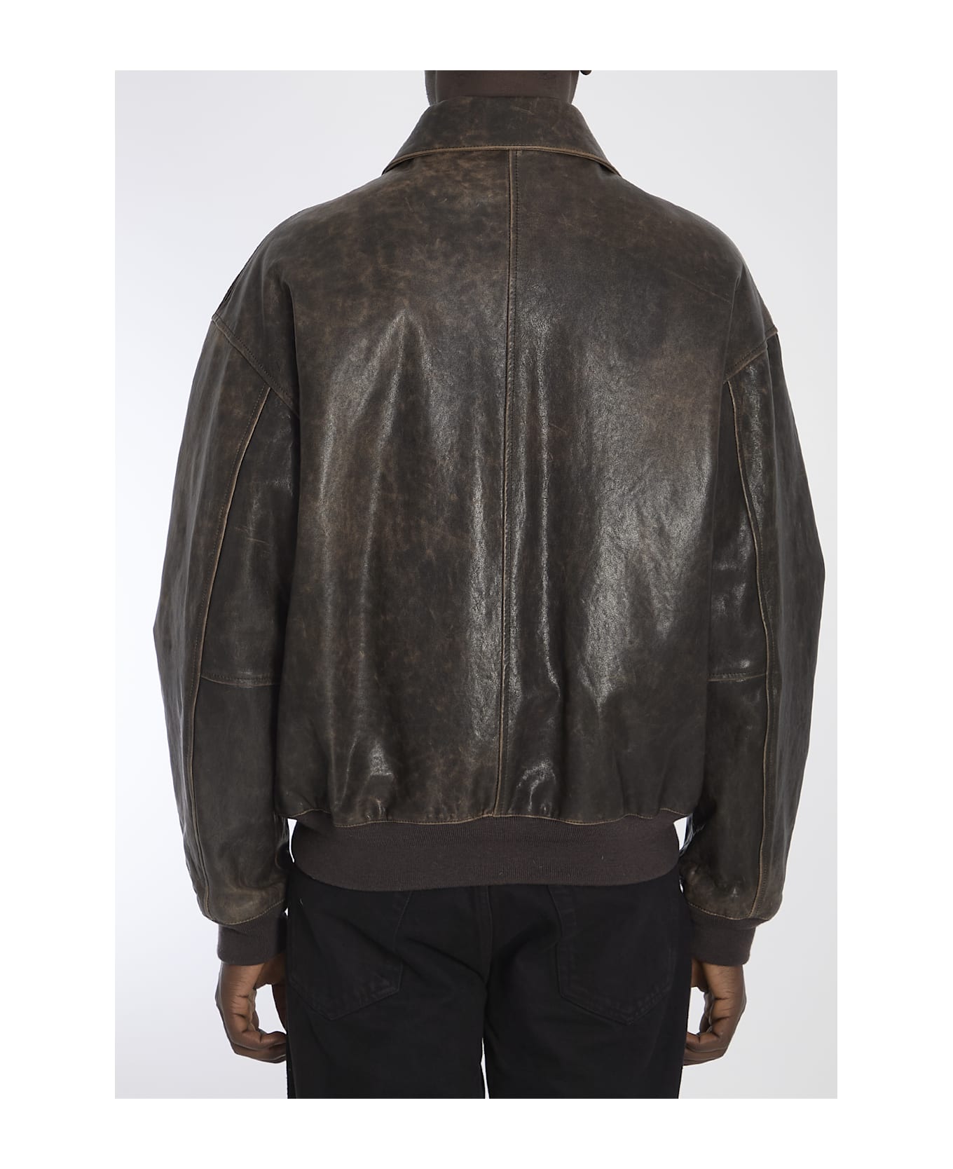 The Row Orwell Leather Jacket | italist