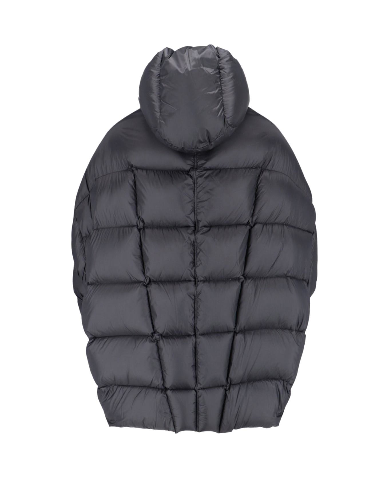 Rick Owens 'porterville Jumbo Peter' Hooded Down Jacket - Black コート＆ジャケット