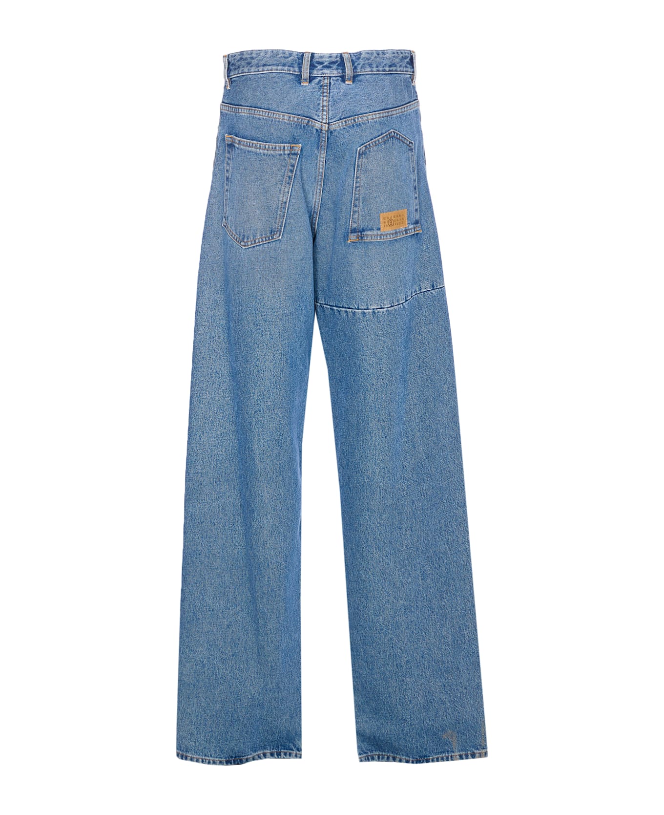 MM6 Maison Margiela Wide Leg Jeans - Blue