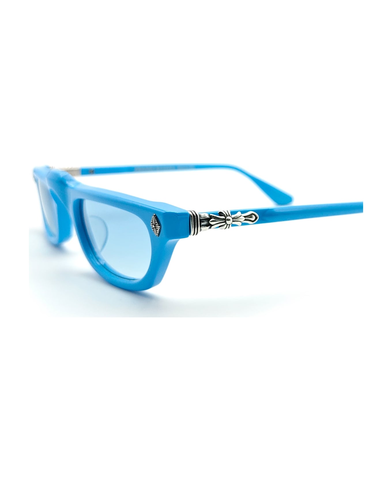 Chrome Hearts Ed-ucuntation - Blew Tew Sunglasses - blue