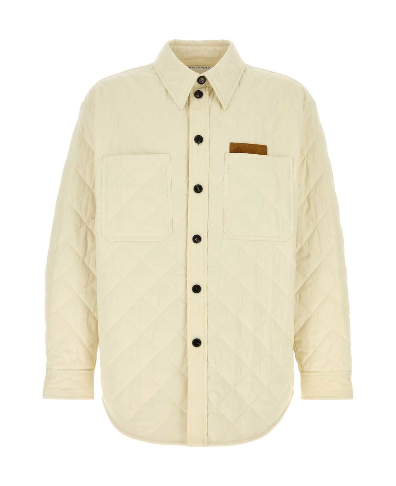 Bottega Veneta Ivory Tech Cotton Jacket - SEASALT