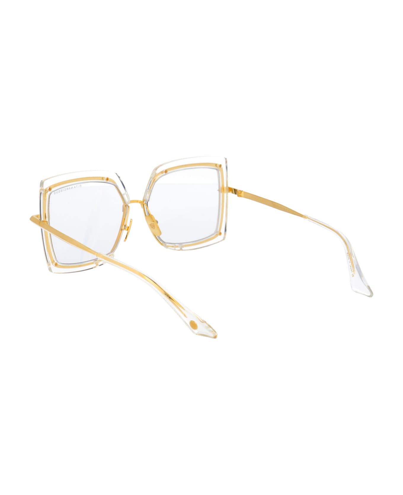 Dita Narcissus Sunglasses - Crystal Clear - Yellow Gold