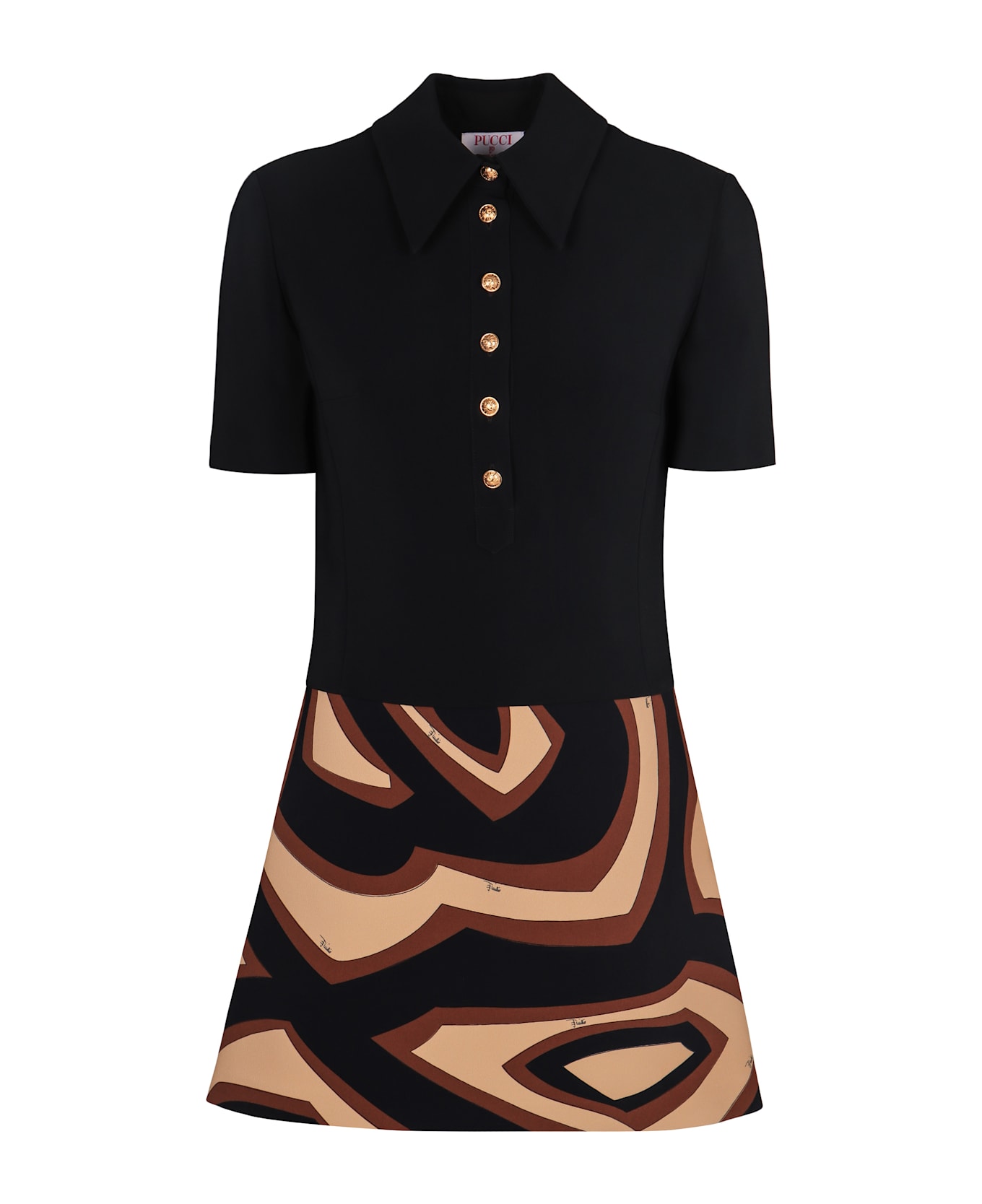 Pucci Short Dress In Viscose - Multicolor