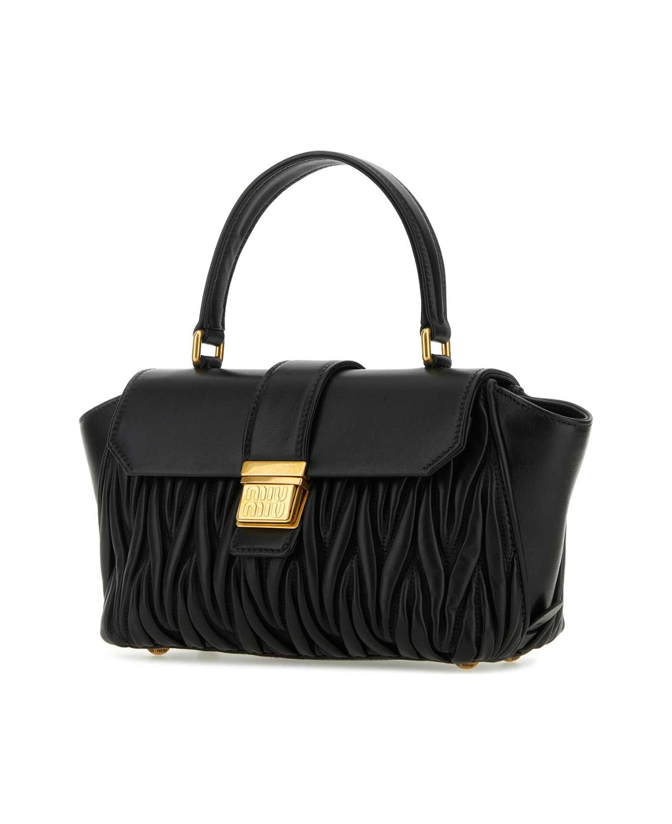 Miu Miu Black Leather Handbag - NERO