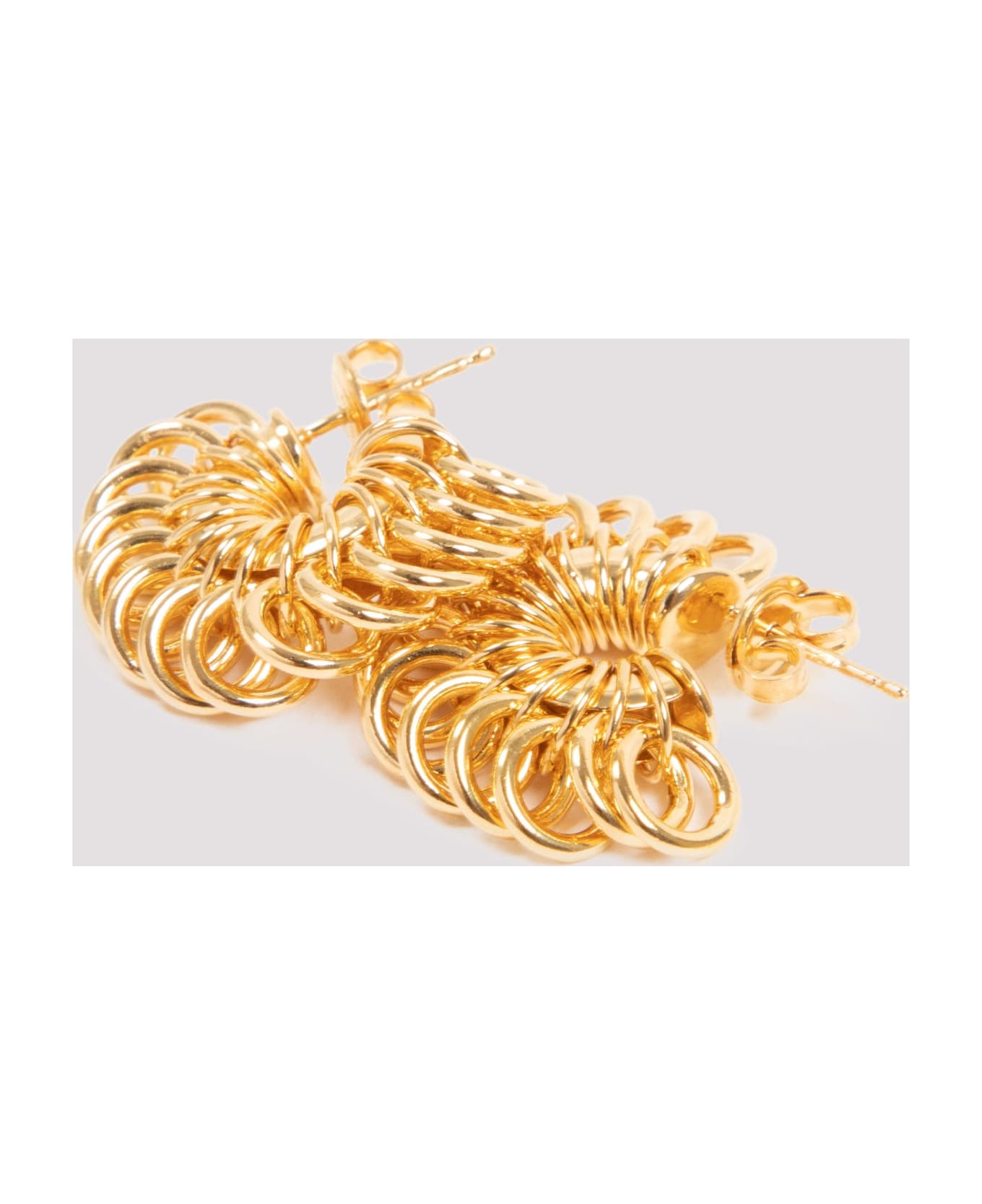 Bottega Veneta Disc Hoop-intertwined Earrings