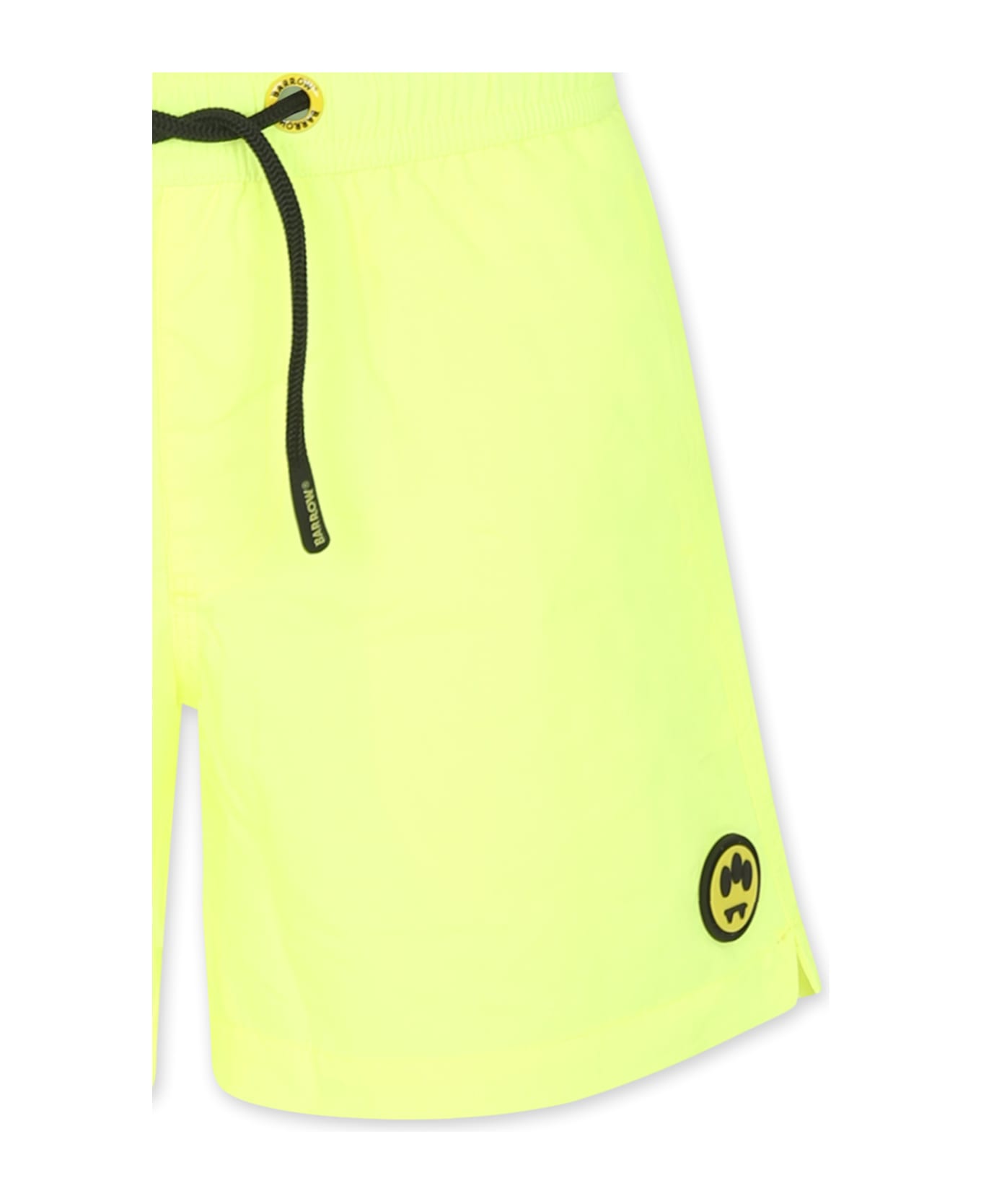 Barrow Yellow Swim Shorts For Boy With Smiley - Yellow
