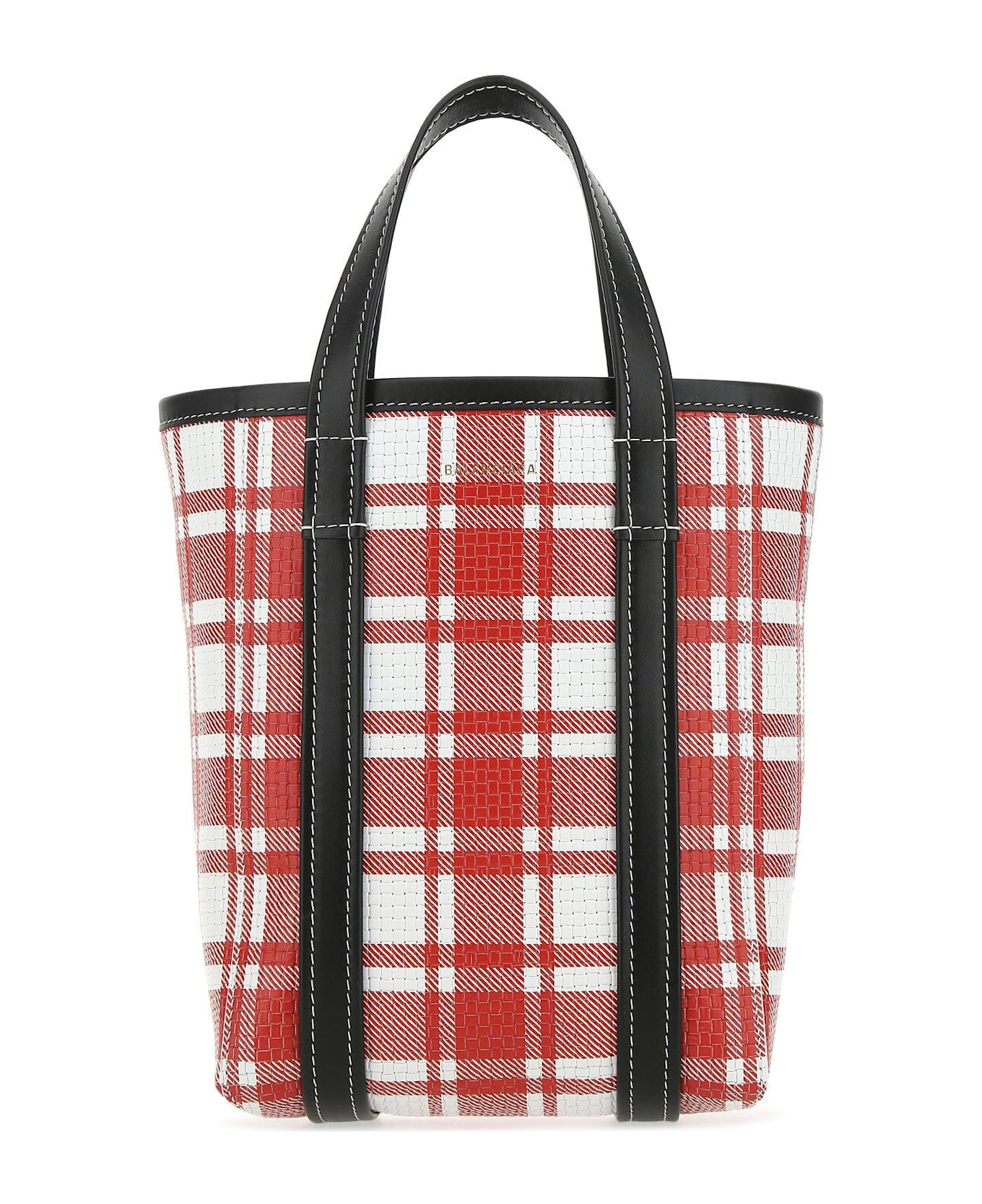 Balenciaga Printed Leather Small Barbes Shopping Bag - 6190
