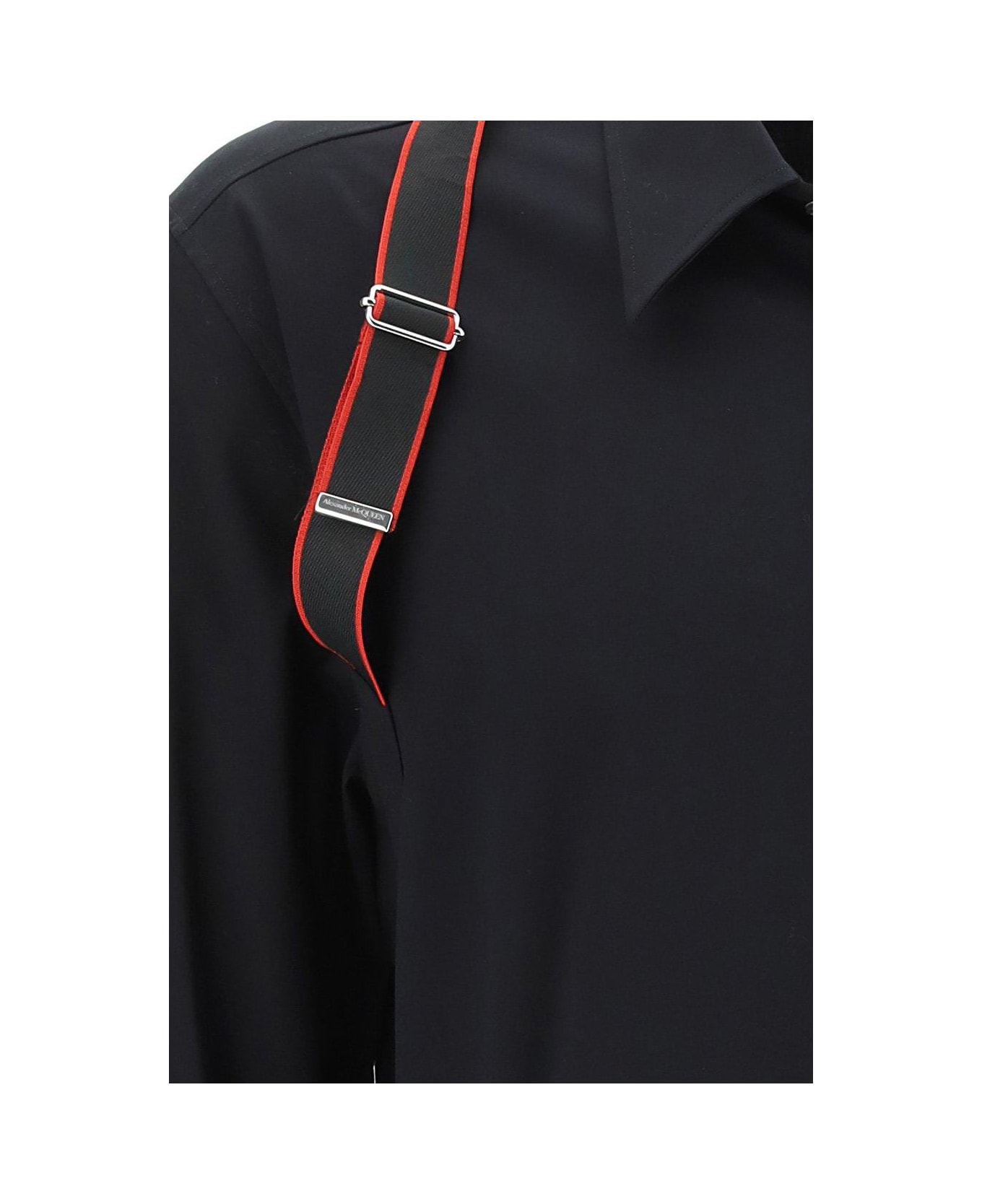 Alexander McQueen Shirt With Harness Detail - Black