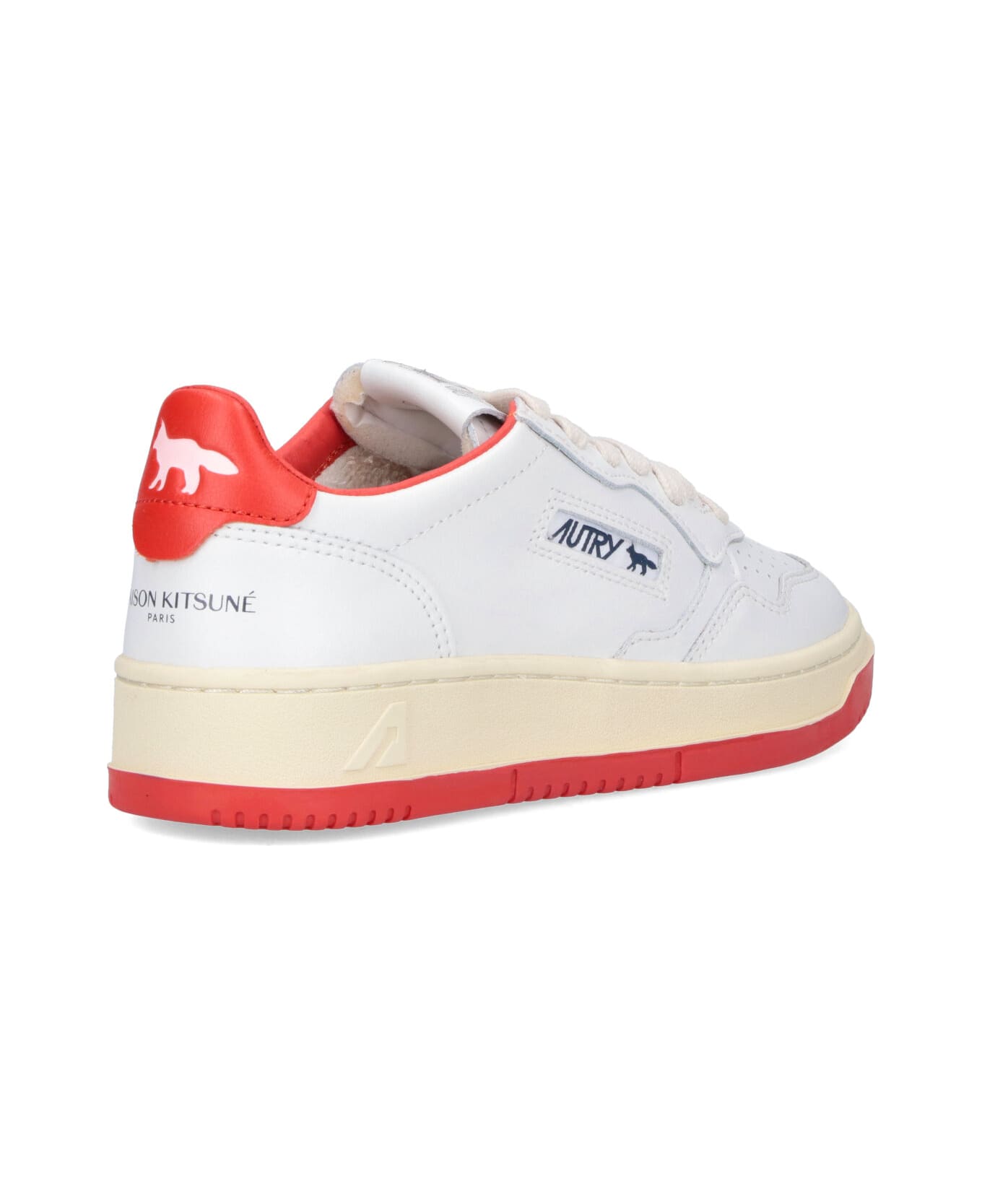 Autry X Maison Kitsuné 'medialist' Sneakers - White