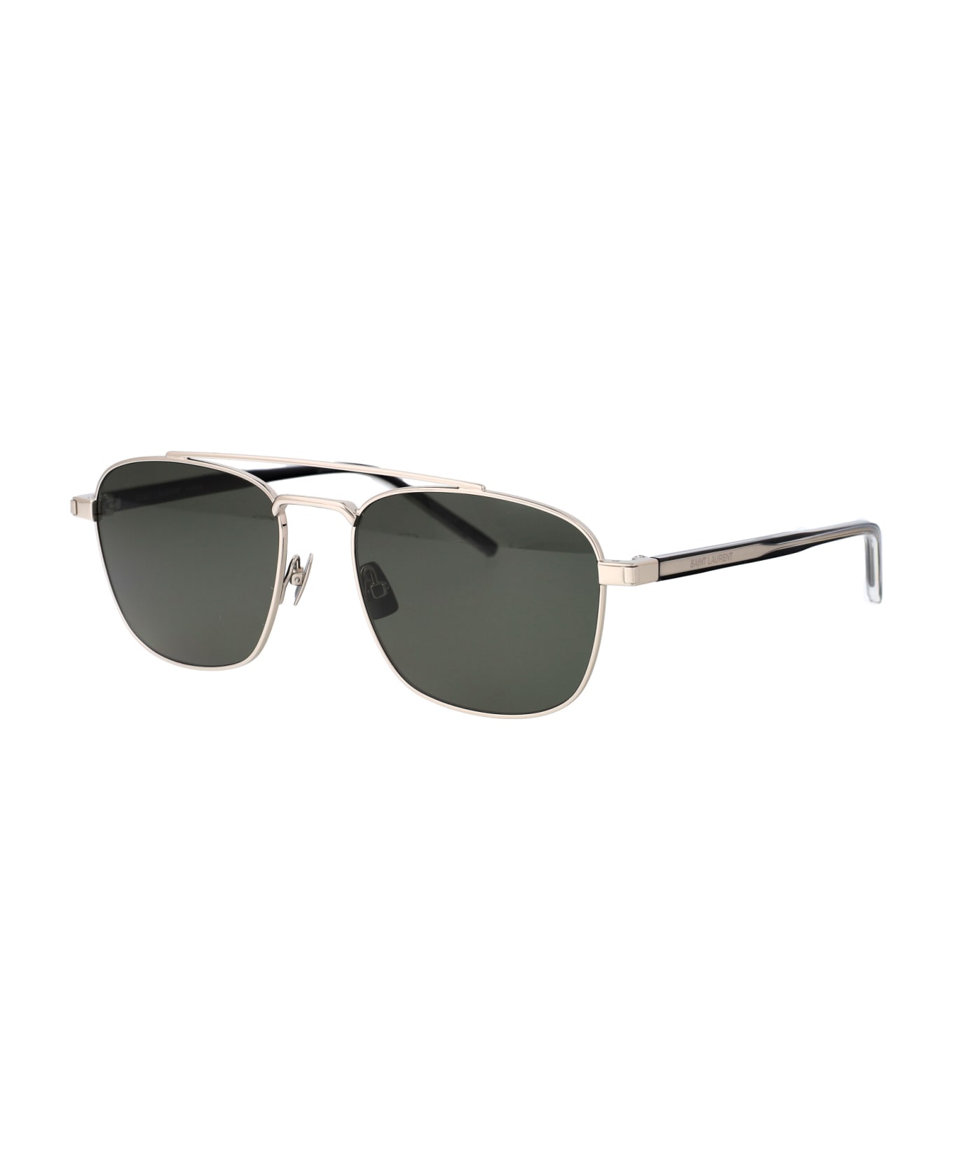 Saint Laurent Eyewear Sl 665 Sunglasses - 002 SILVER CRYSTAL GREY