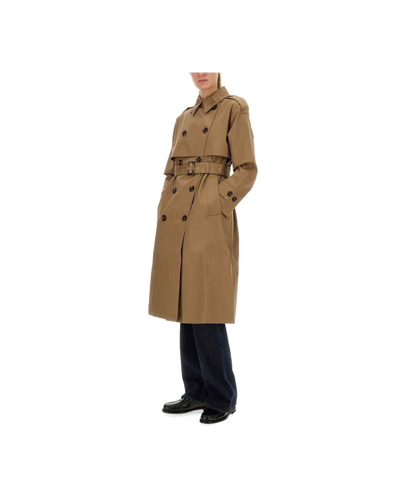 Barbour "aoife" Rain Trench Coat - BEIGE