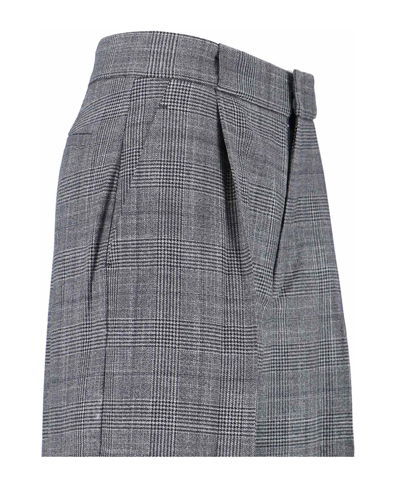 Sa Su Phi Pied De Poule Trousers - Gray