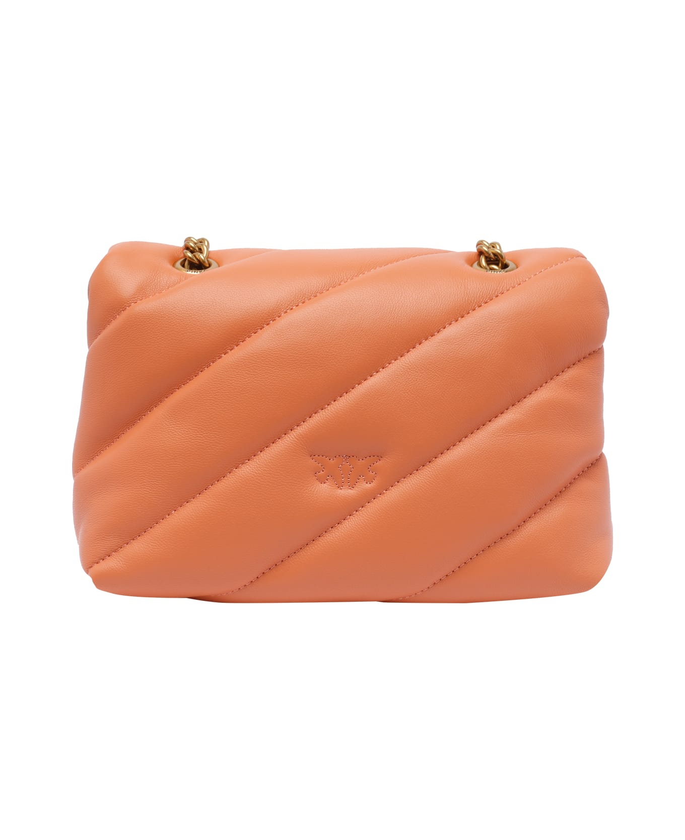 Pinko Mini Love Puffer Crossbody Bag - Orange
