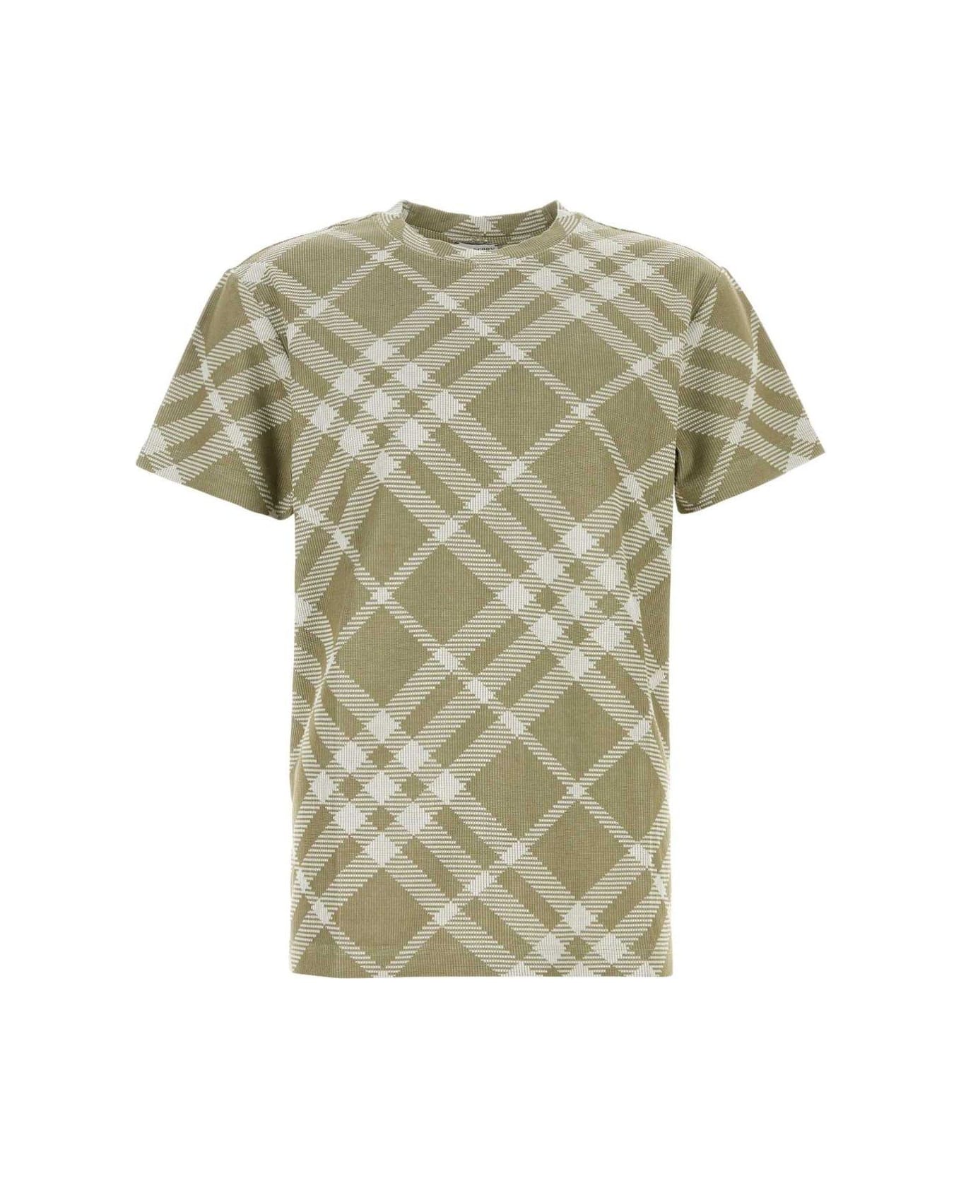 Burberry Nova Check Short-sleeved Crewneck T-shirt - DHUNTERWHIPCHECK