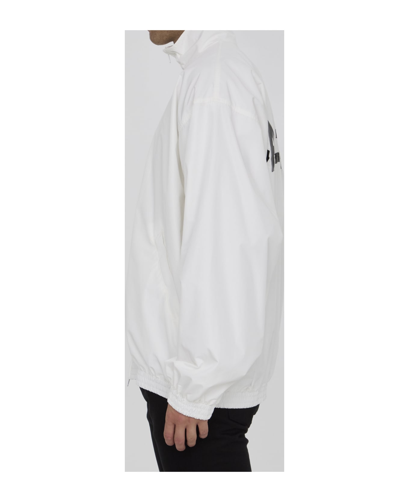 Balenciaga New Tape Type Track Jacket - WHITE