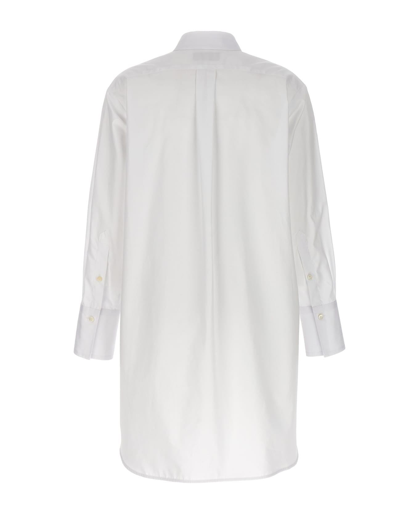 Alberto Biani Long Plastron Tuxedo Shirt - White シャツ