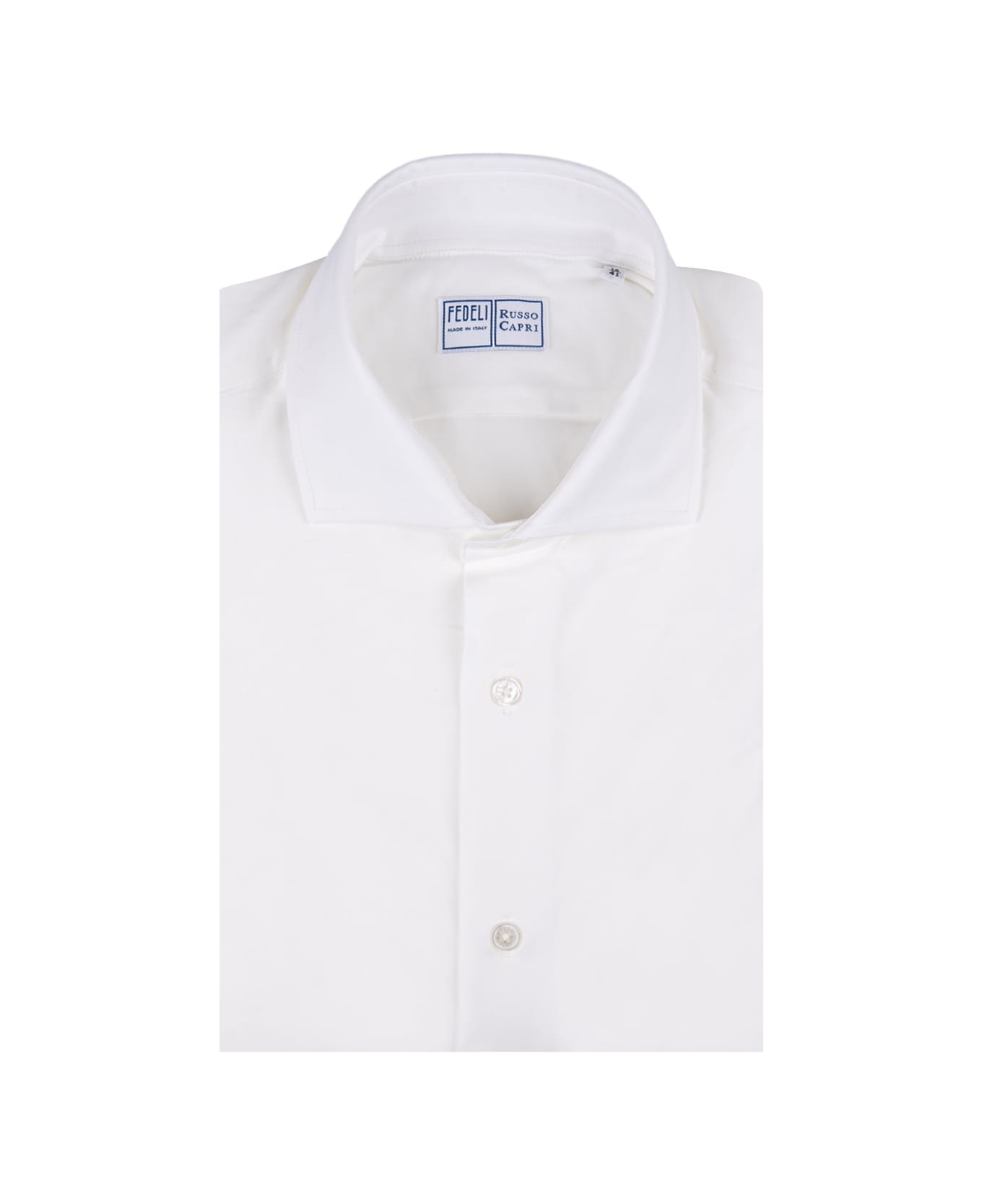 Fedeli White Strech Shirt - White シャツ