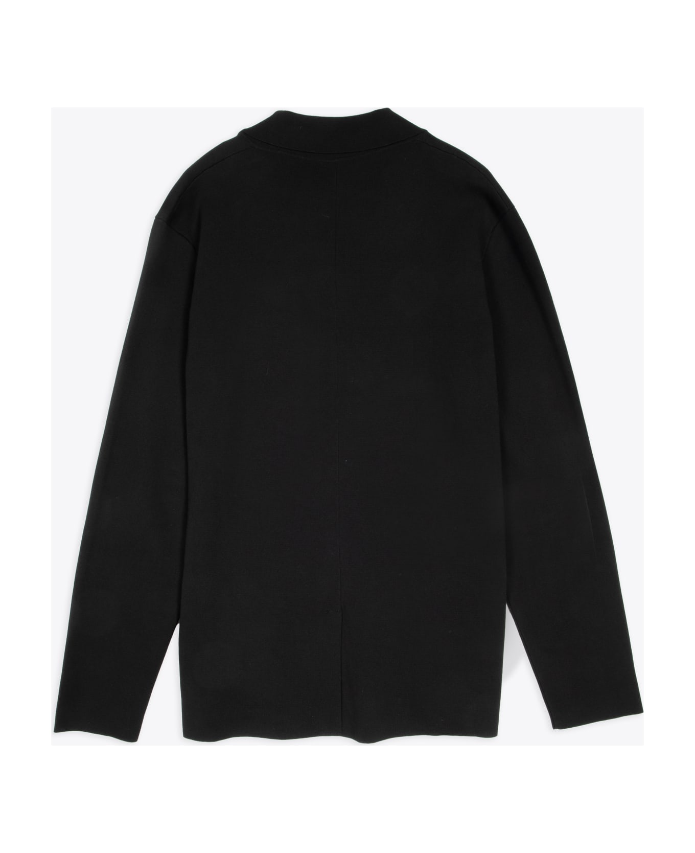 Roberto Collina Giacca Revers Black cotton knit blazer with patch pockets - Nero ブレザー