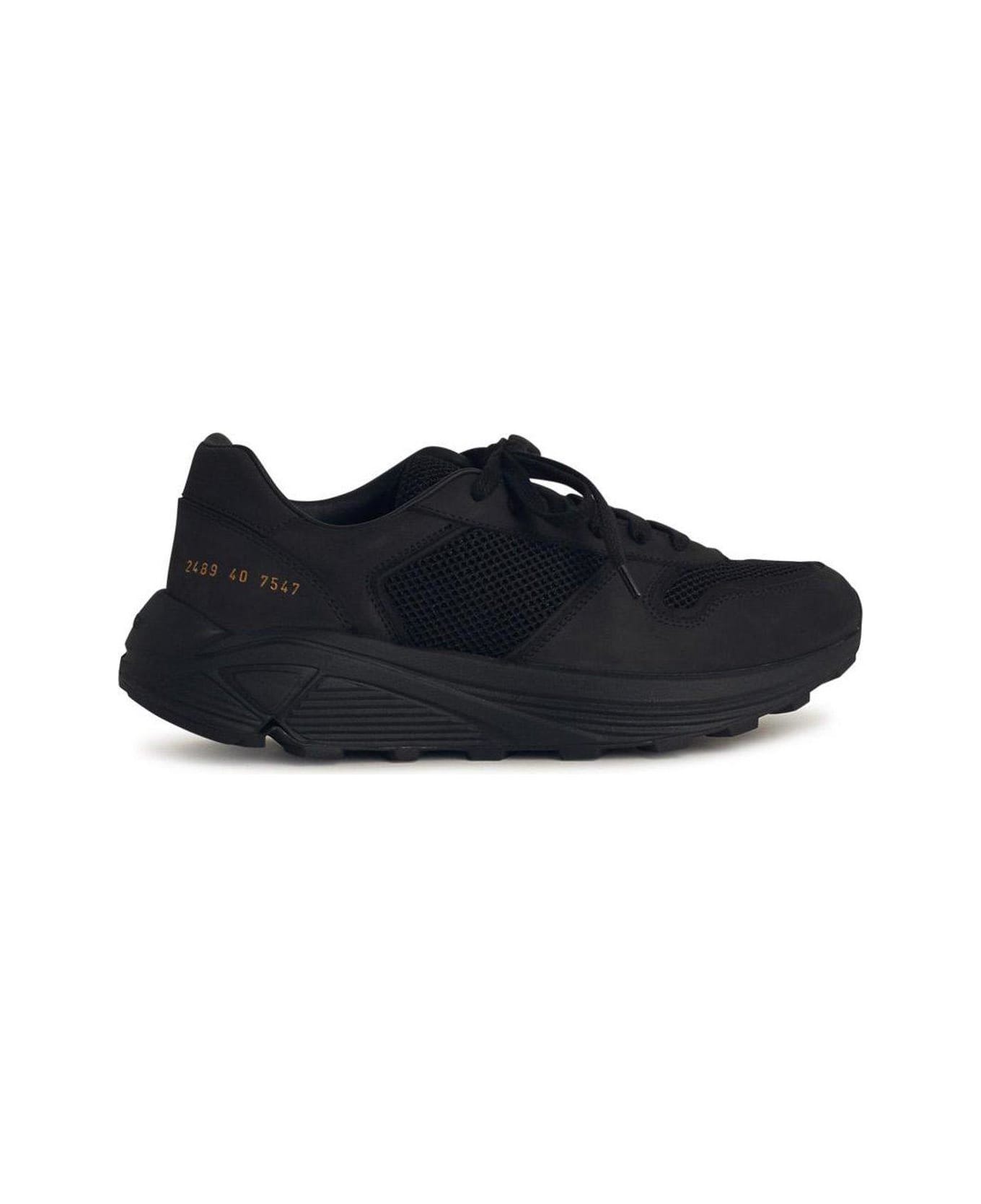 Common Projects Mesh Panelled Lace-up Sneakers - BLACK スニーカー