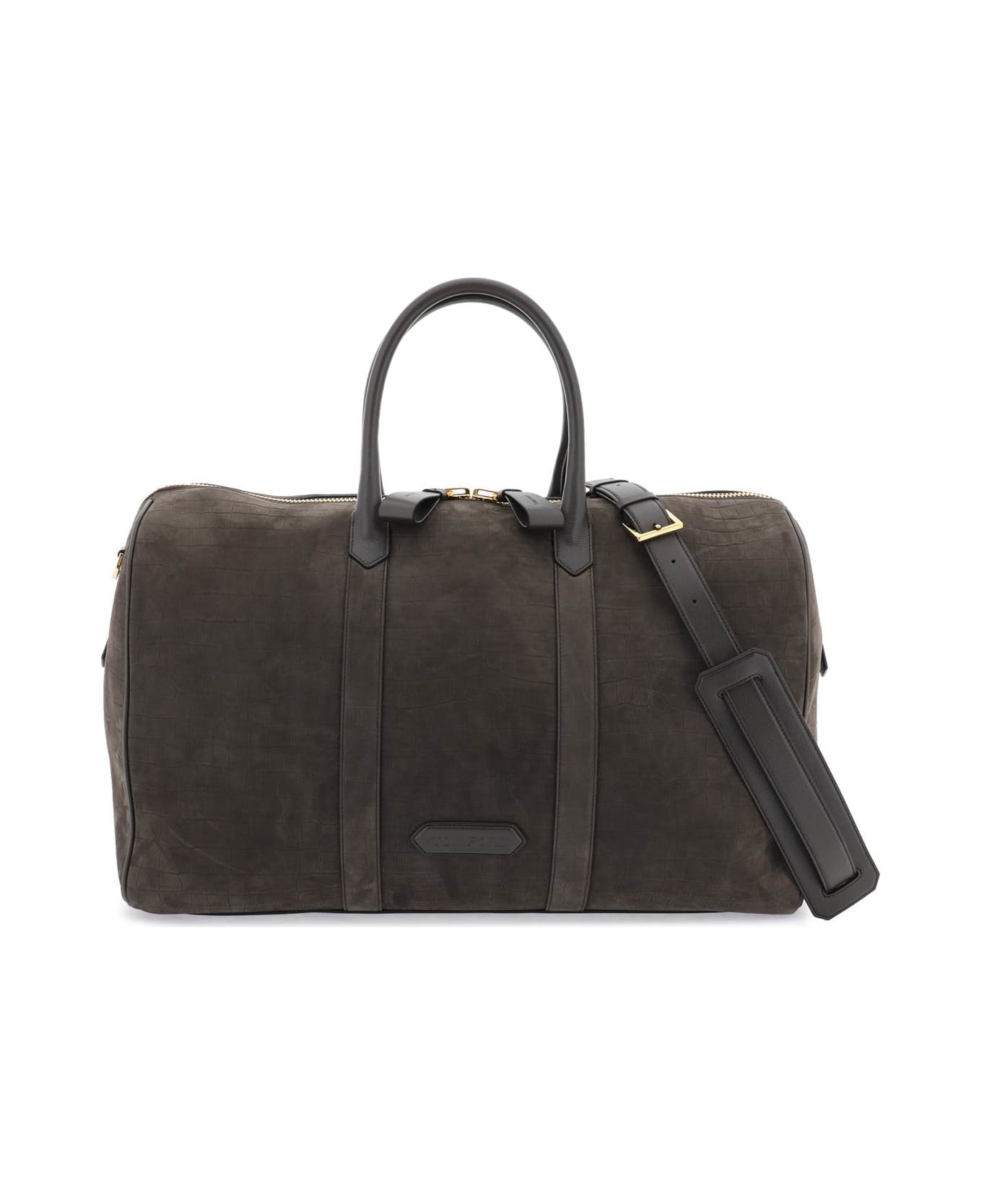 Tom Ford Suede Duffle Bag - FANGO (Brown) トラベルバッグ
