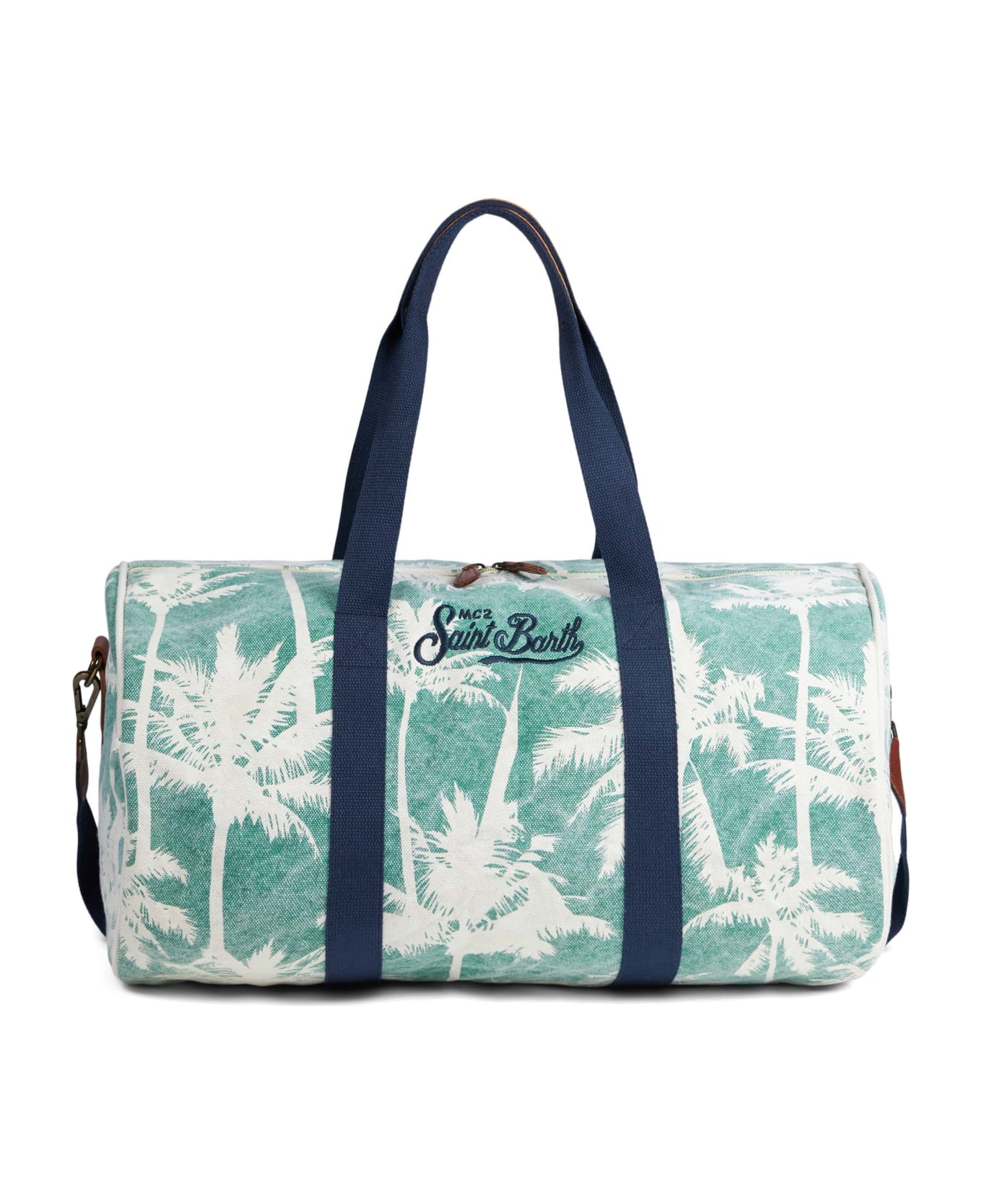 MC2 Saint Barth Travel Duffel Bag With Palms Print - unknown