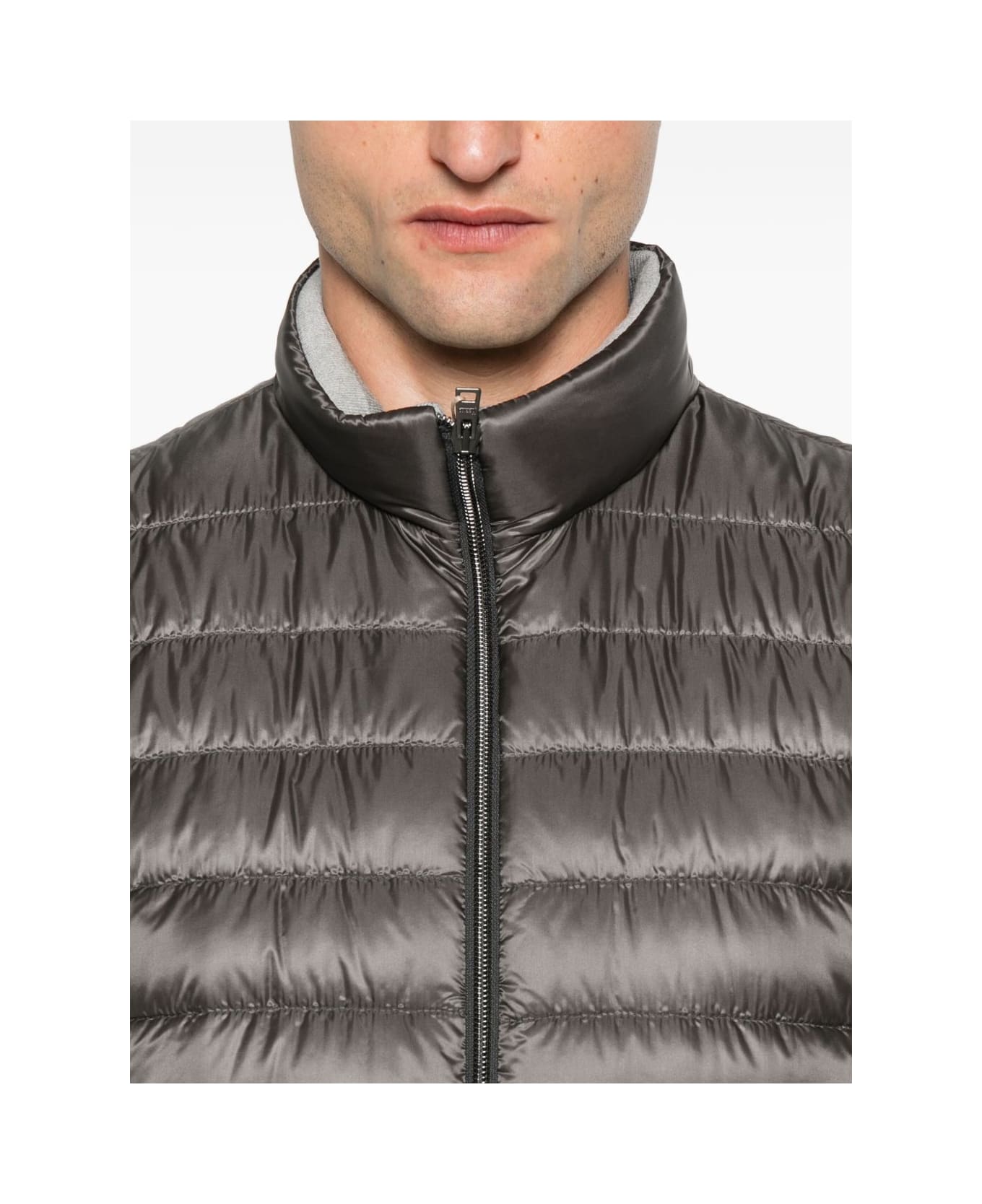 Herno Nylon Down Vest - Grey