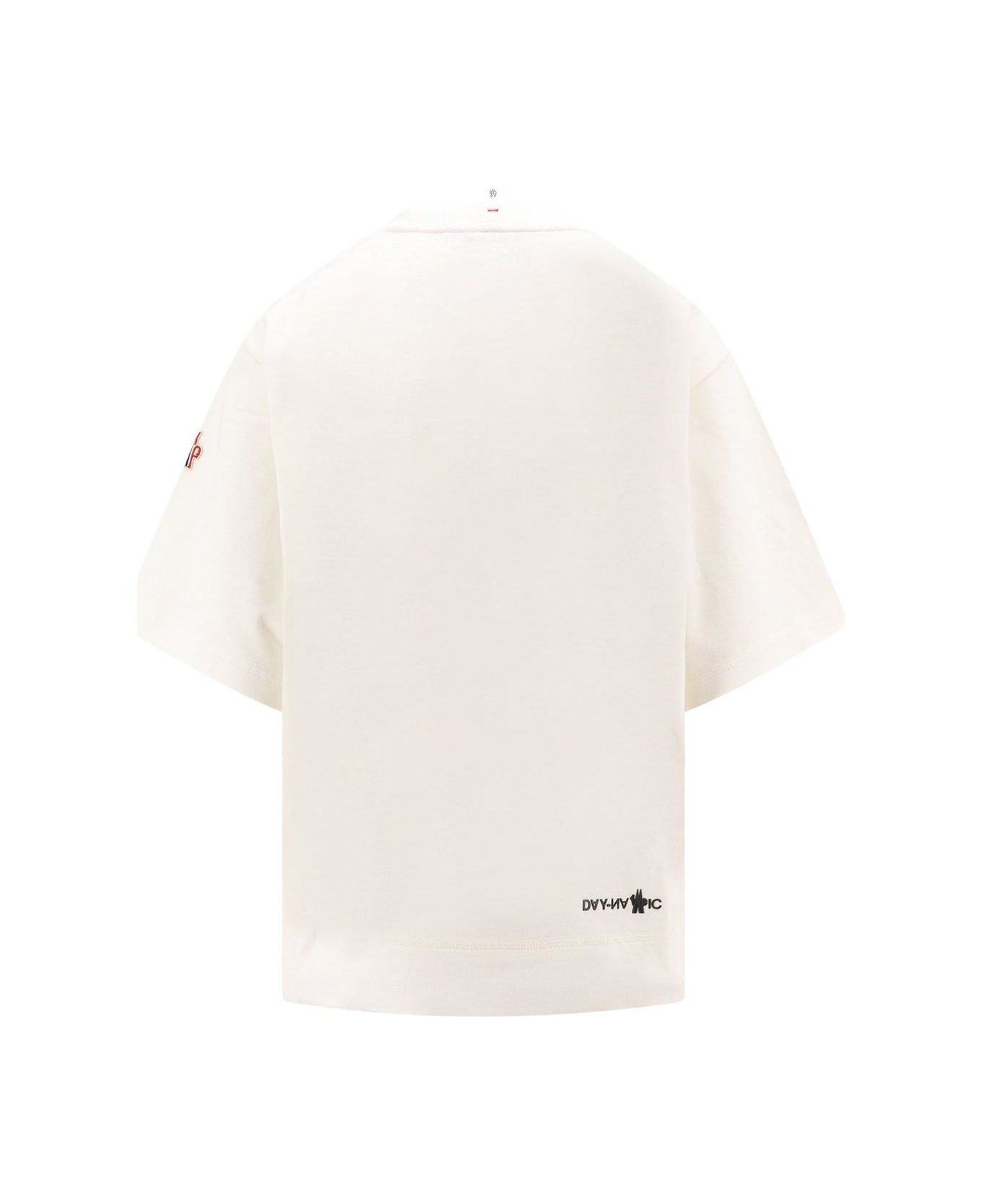 Moncler Grenoble Logo Printed Crewneck T-shirt - White シャツ