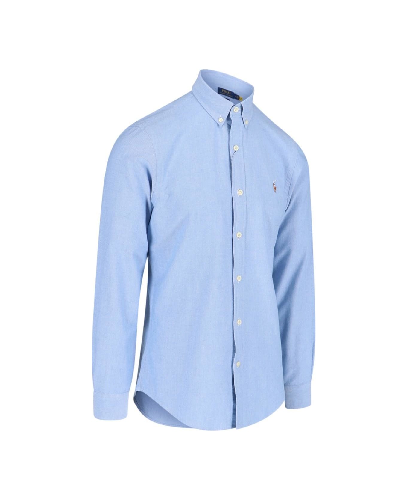 Polo Ralph Lauren 'oxford' Logo Shirt Polo Ralph Lauren - LIGHT BLUE