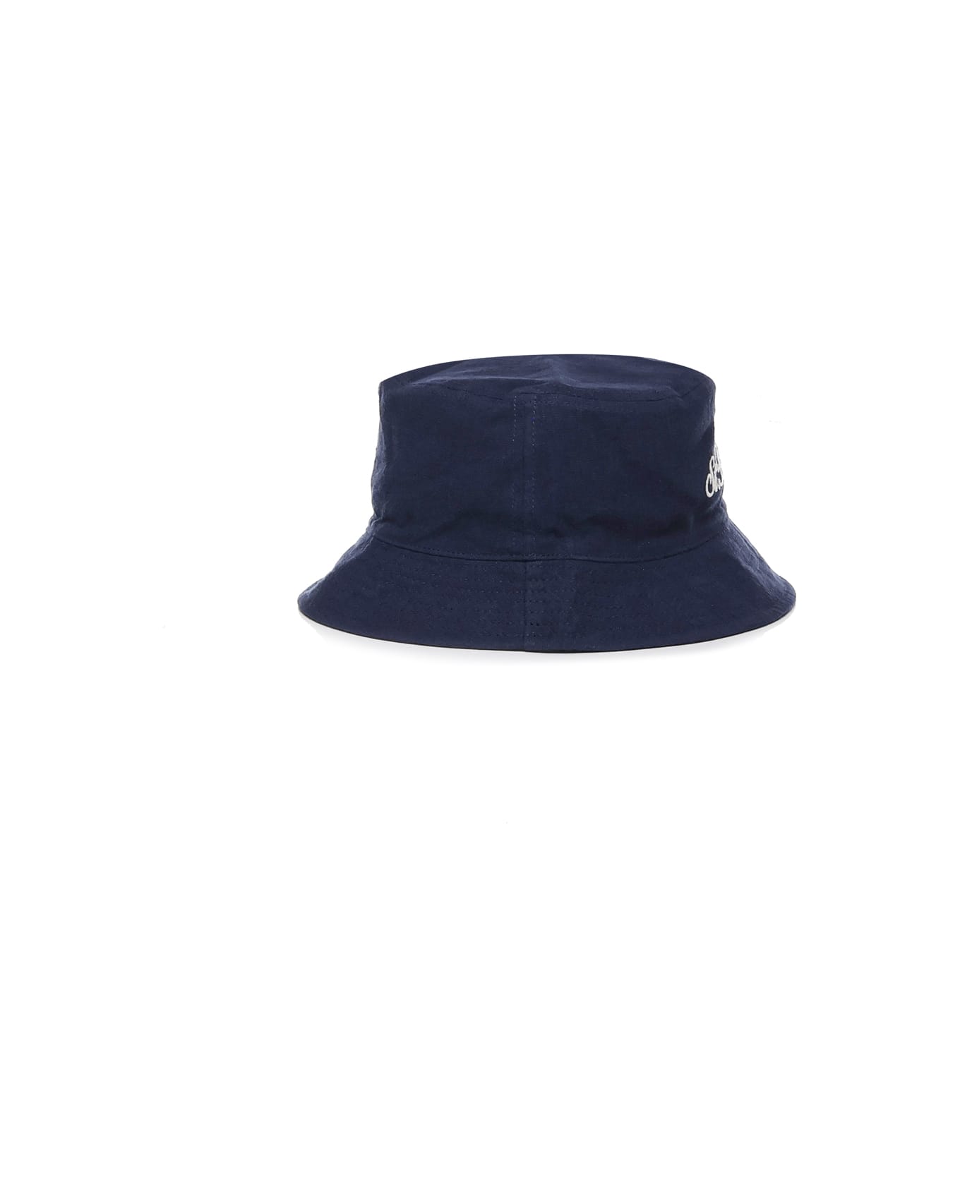 MC2 Saint Barth Bucket Hat In Linen And Cotton Blend - Blue