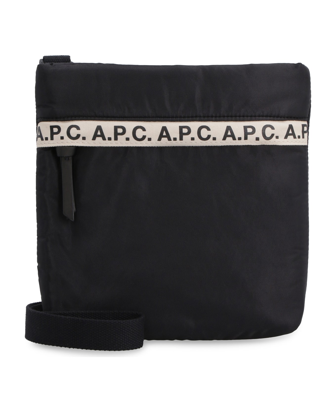 A.P.C. Repeat Nylon Messenger-bag - black