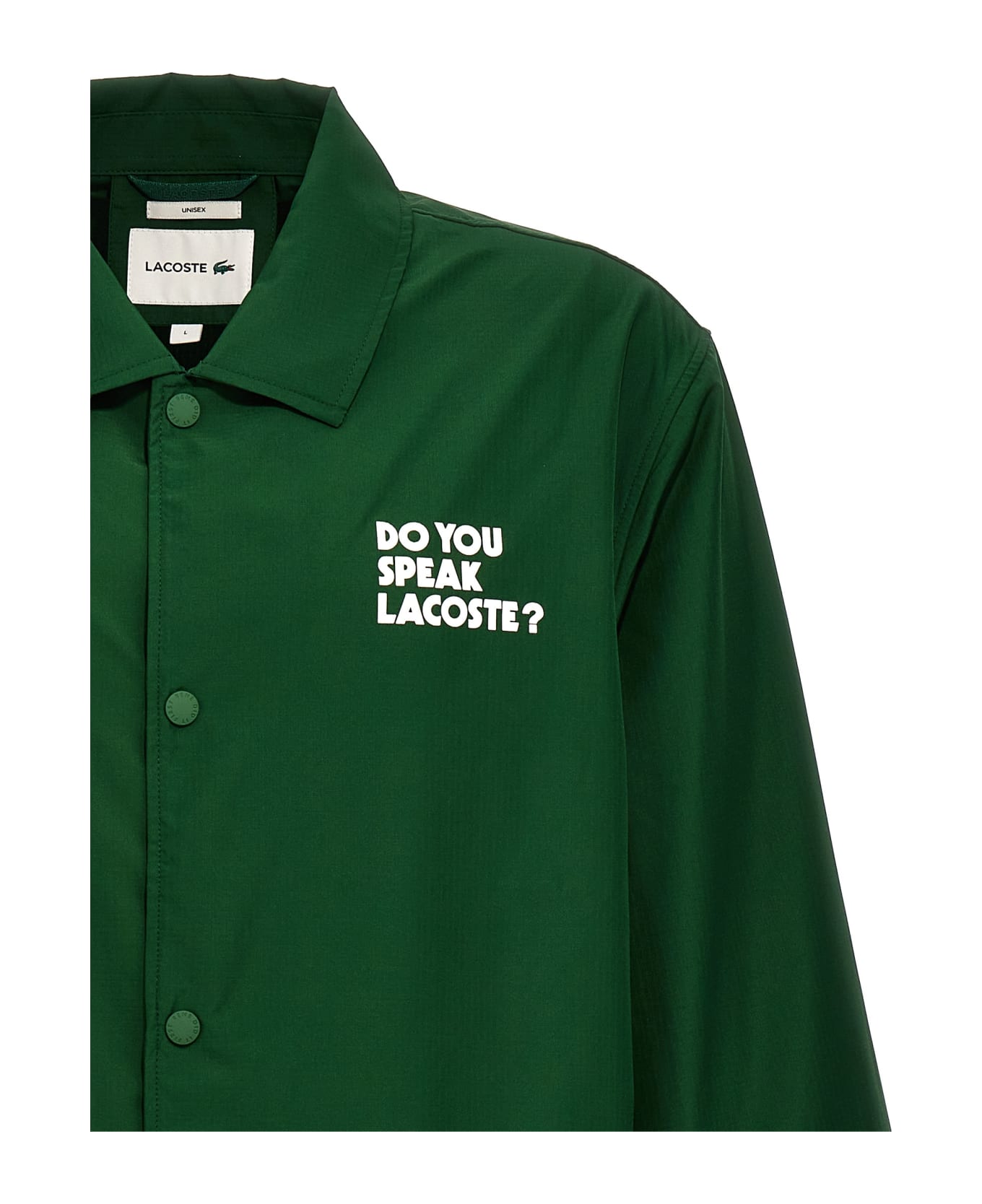 Lacoste 'do You Speak Lacoste?' Jacket - Green