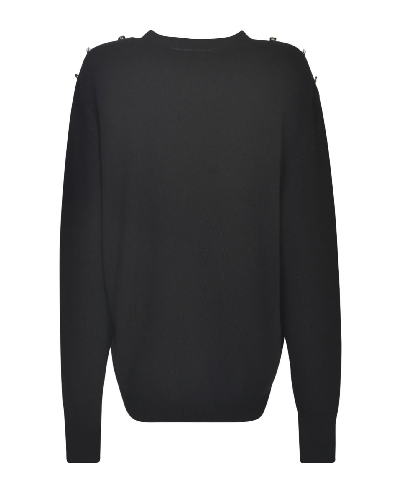 Roberto Cavalli Shoulder-embellished Jumper - Black