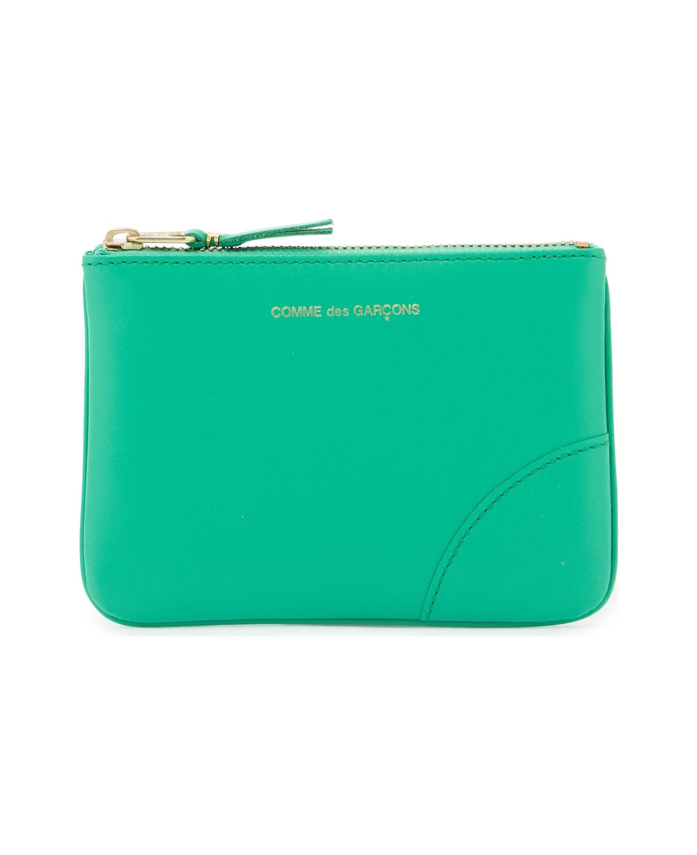 Comme des Garçons Wallet Small Smooth Leather Pouch - GREEN (Green)