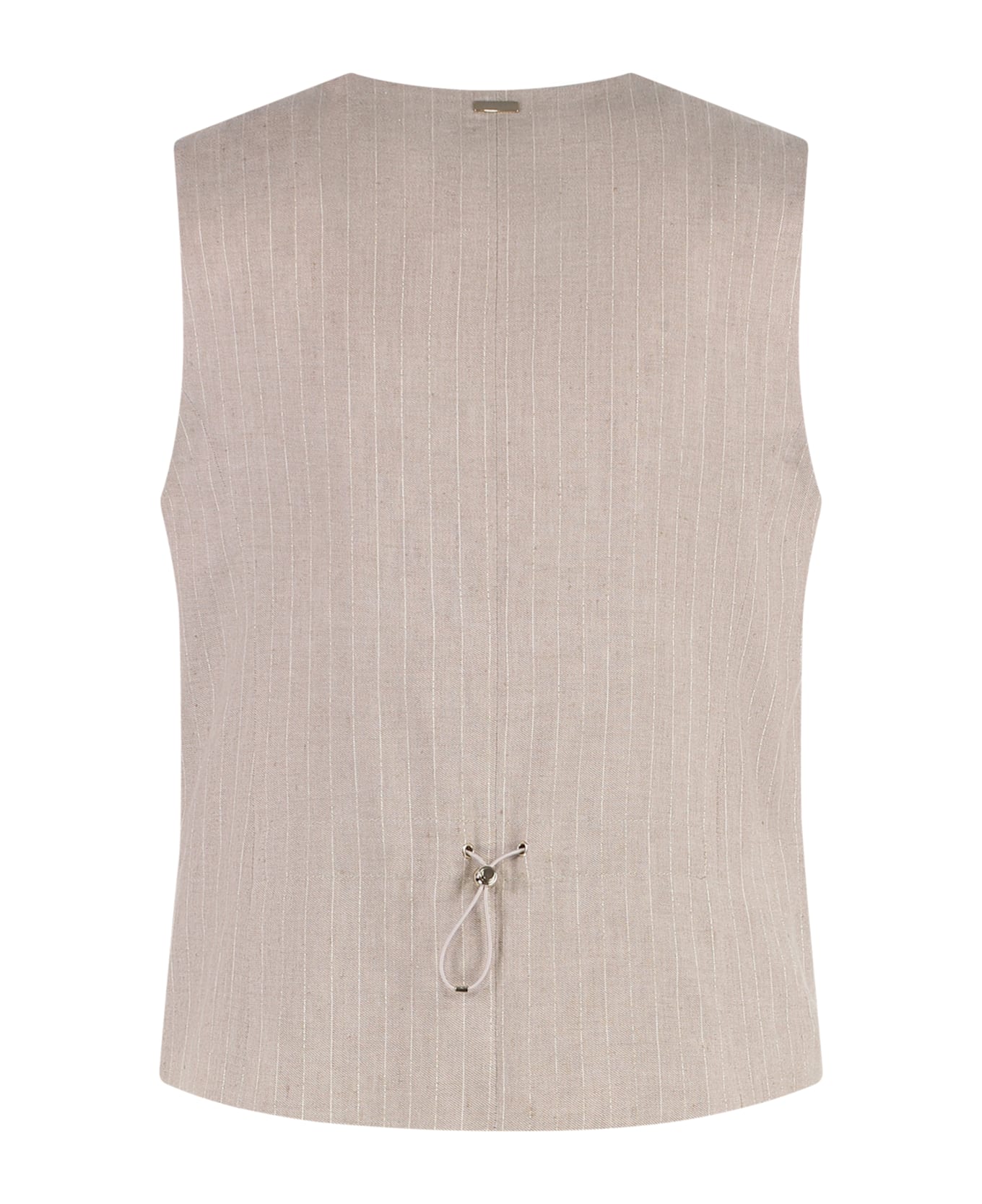 Herno Single-breasted Vest - Beige