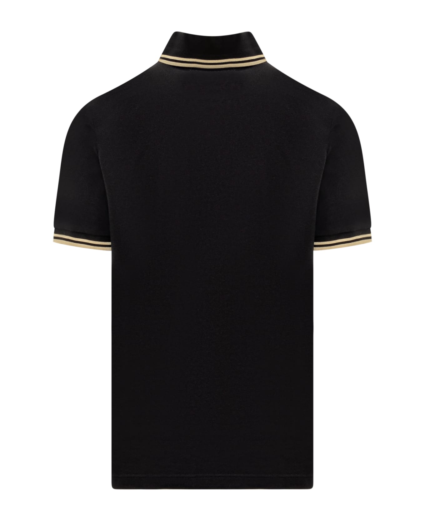 Fred Perry Polo Shirt - BLACK/CHAMPAGNE