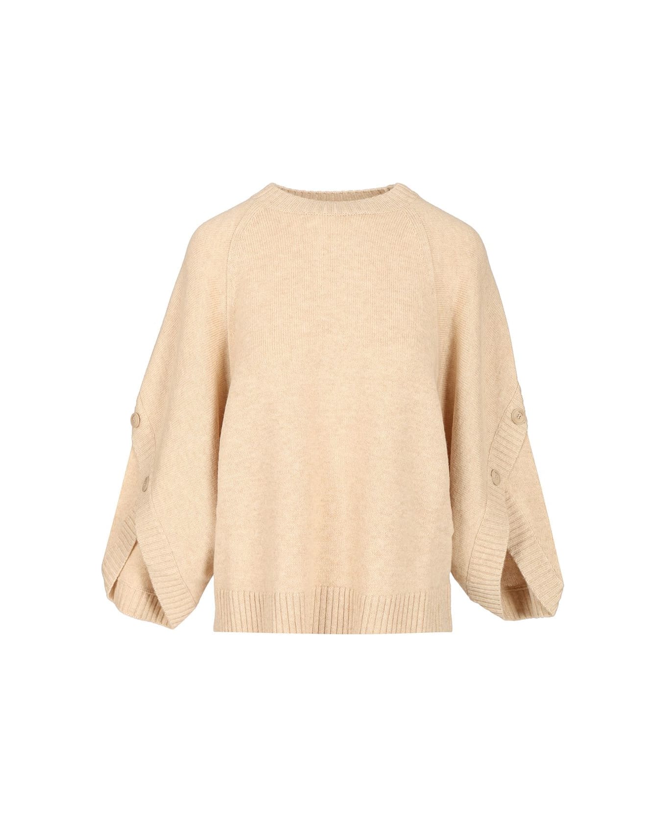 Max Mara Oversized Wool And Cashmere Sweater - BEIGE