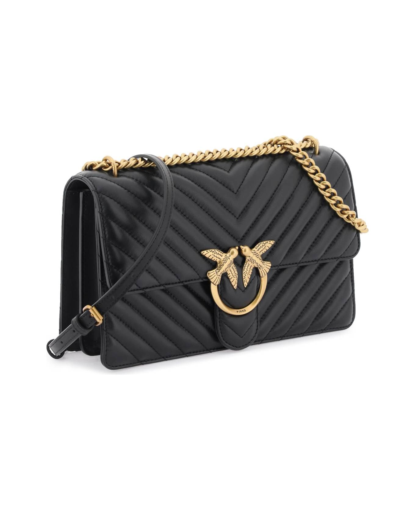 Pinko Classic Love One Shoulder Bag - Black