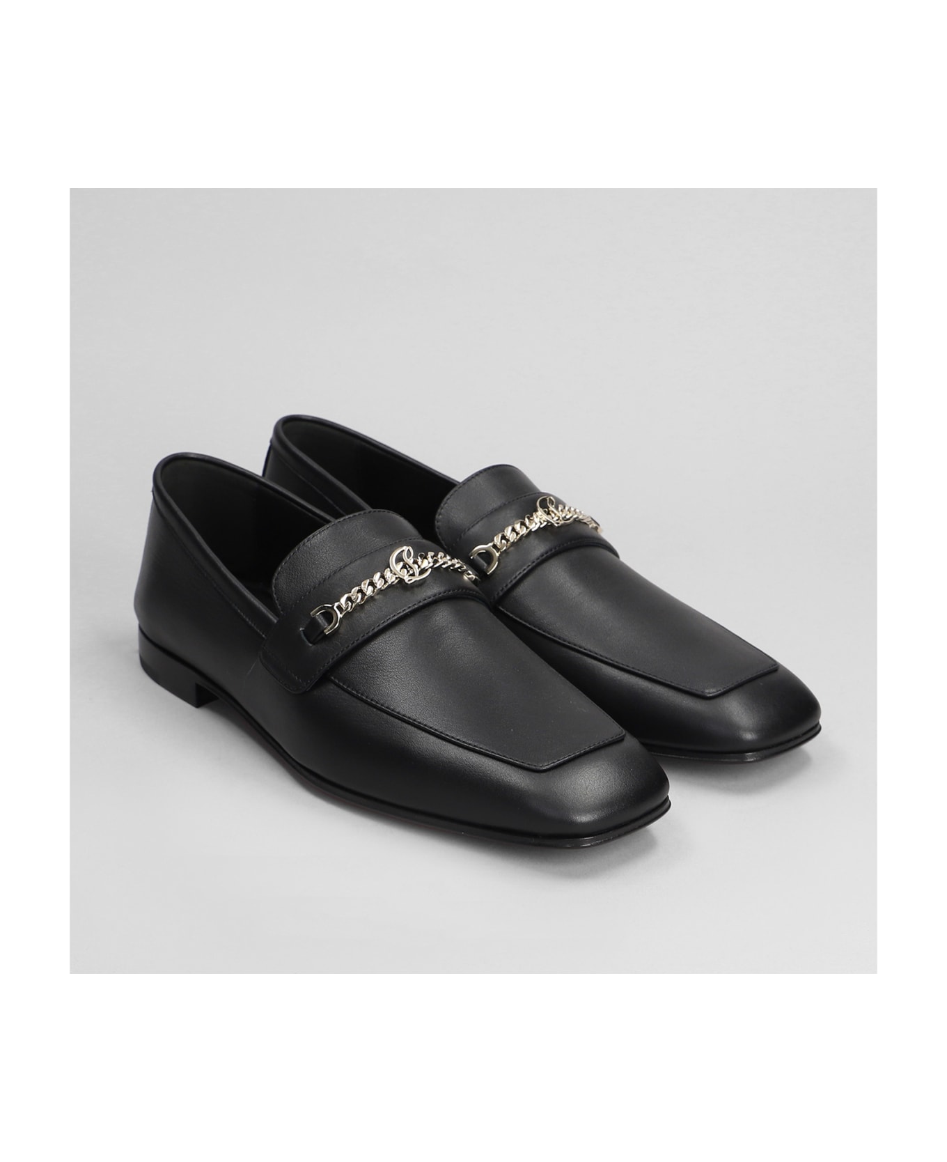 Christian Louboutin Mj Loafers In Black Leather - black