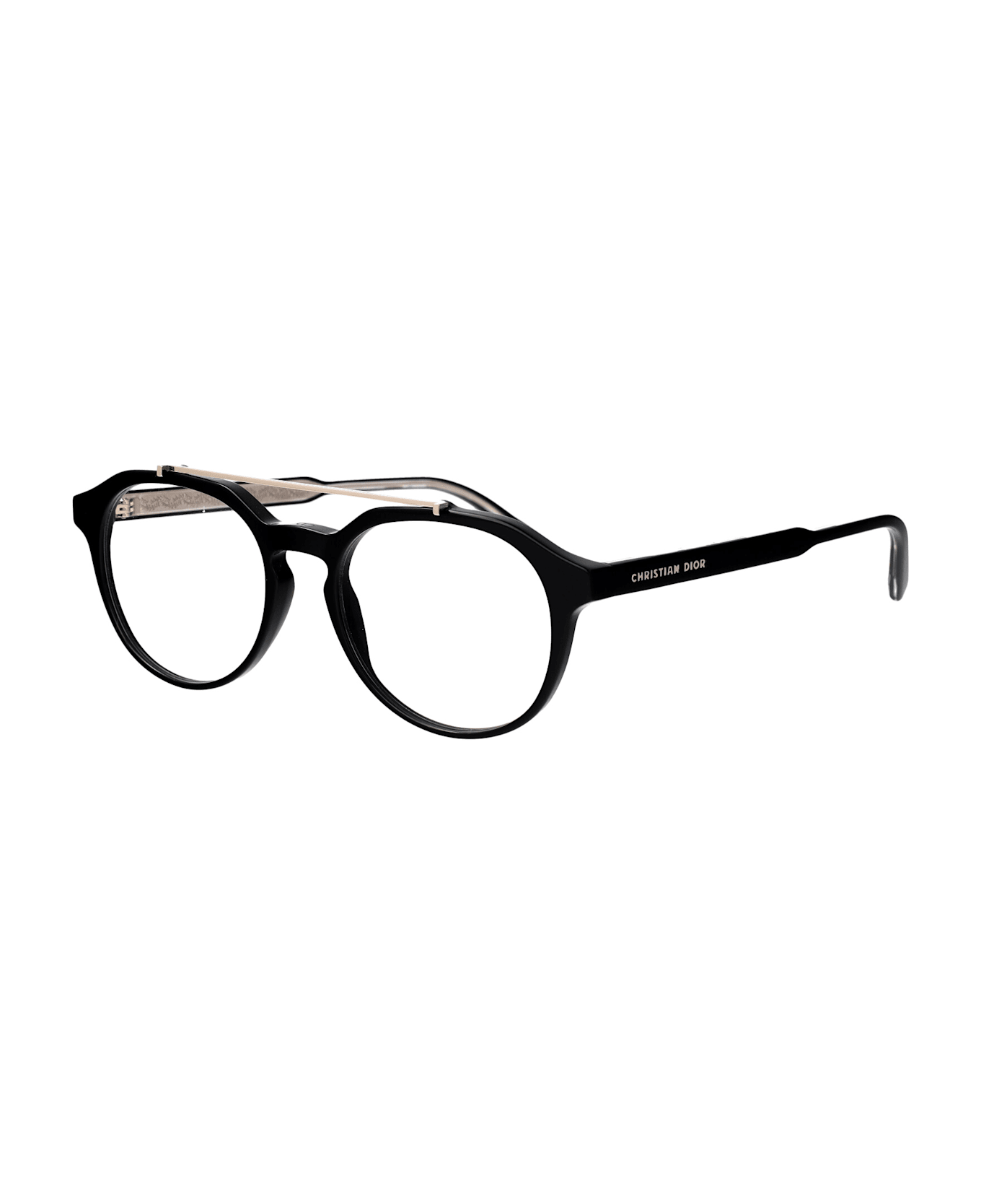 Dior Eyewear Diorbotanicao R1i Glasses - 1000 BLACK/CRYSTAL