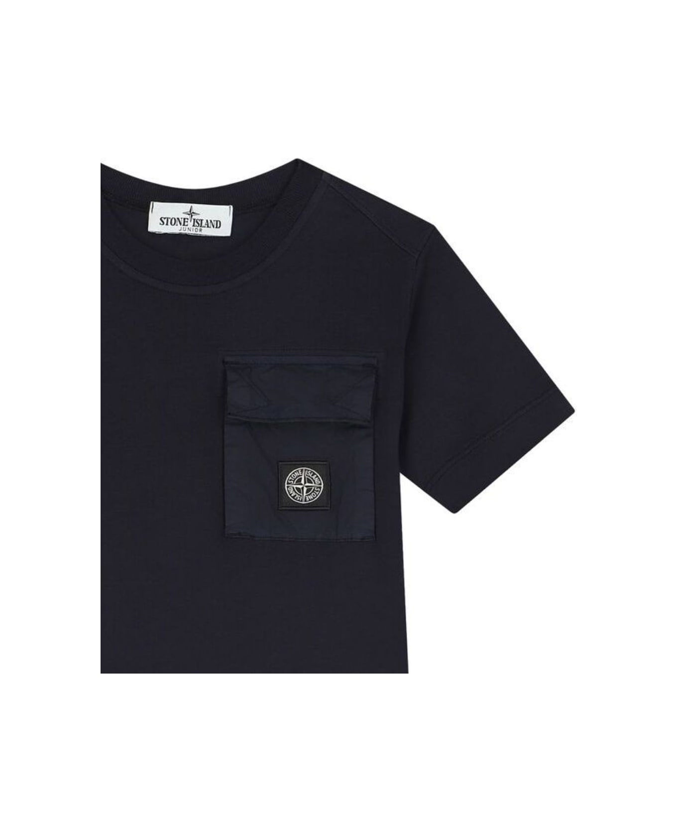 Stone Island Junior T-shirt - Navy Blue Tシャツ＆ポロシャツ