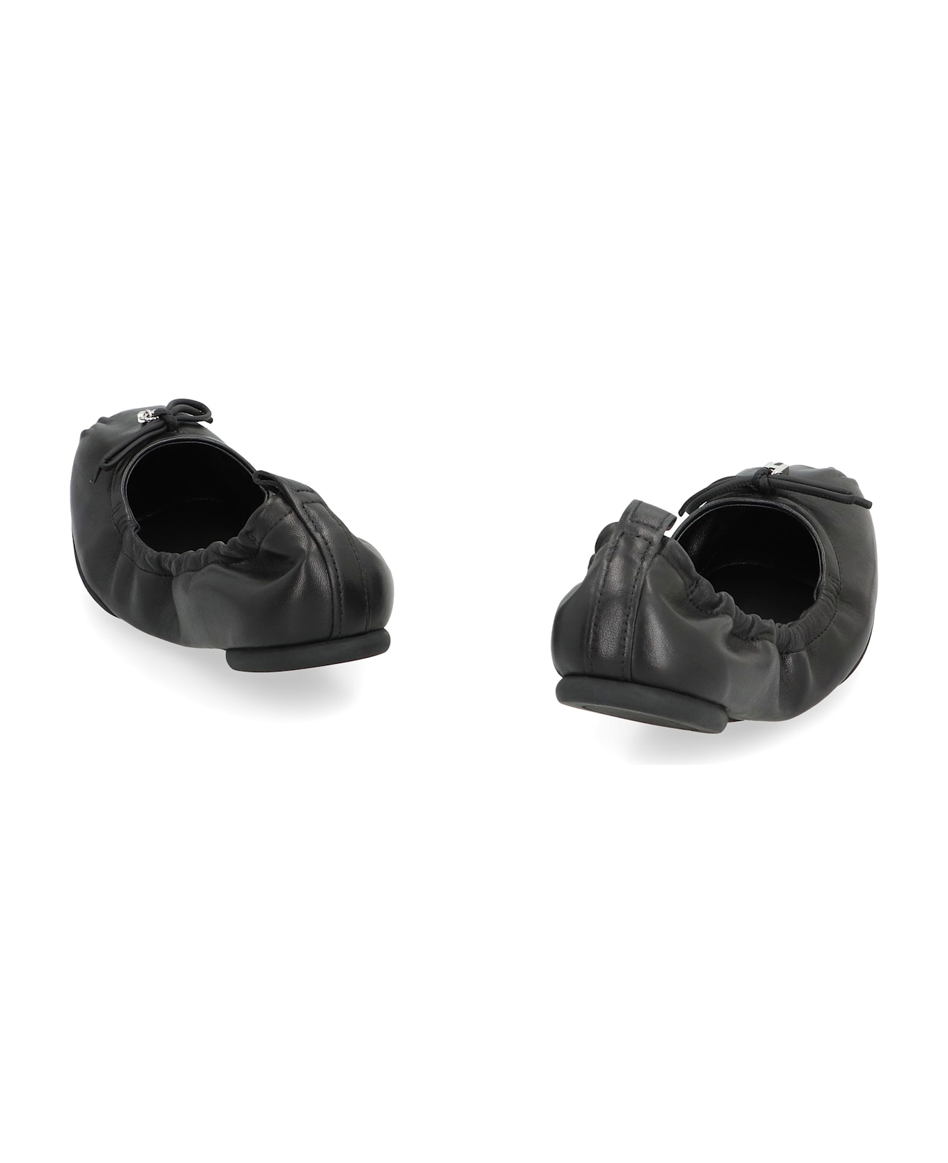Hogan H684 Leather Ballet Flats - Black