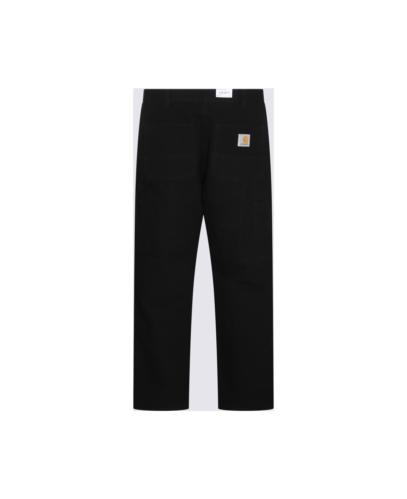 Carhartt Black Cotton Pants - BLACK RINSED