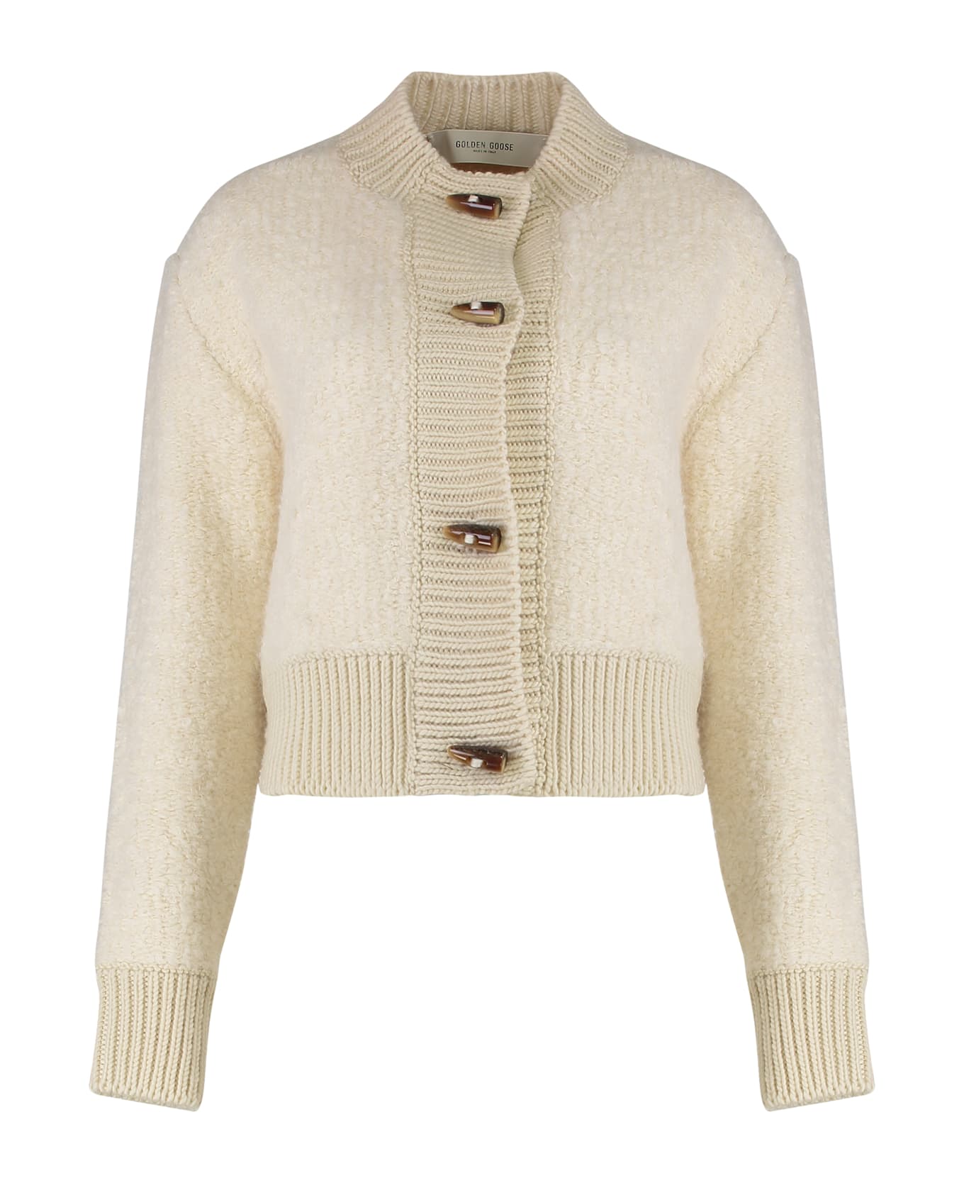 Golden Goose Cardigan In Knit - Beige