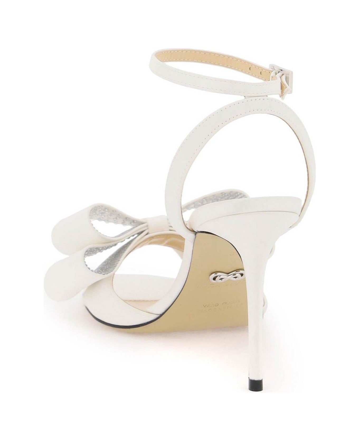 Mach & Mach Le Cadeau Double-bow Sandals - White